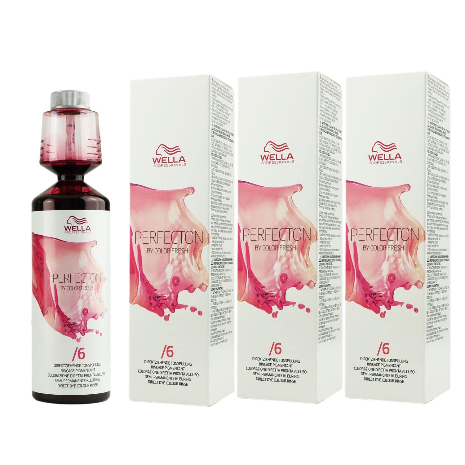 Wella Perfecton by Color Fresh 3 x 250 ml /6 violett Tonsp�lung Set