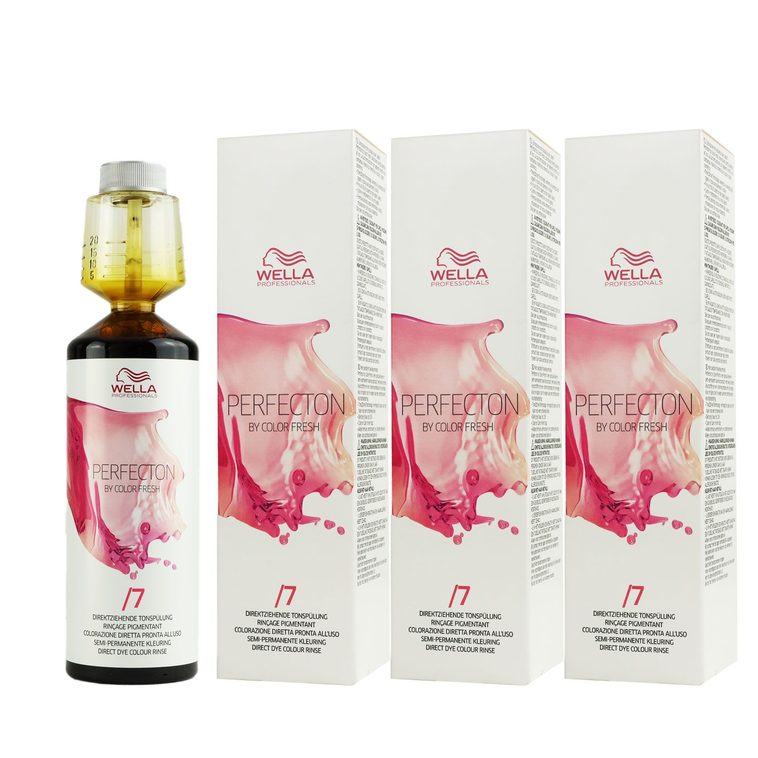 Wella Perfecton by Color Fresh 3 x 250 ml /7 Braun Tonsp�lung Set