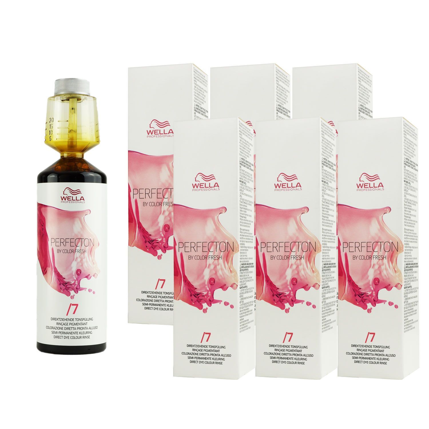 Wella Perfecton by Color Fresh 6 x 250 ml /7 Braun Tonsp�lung Set