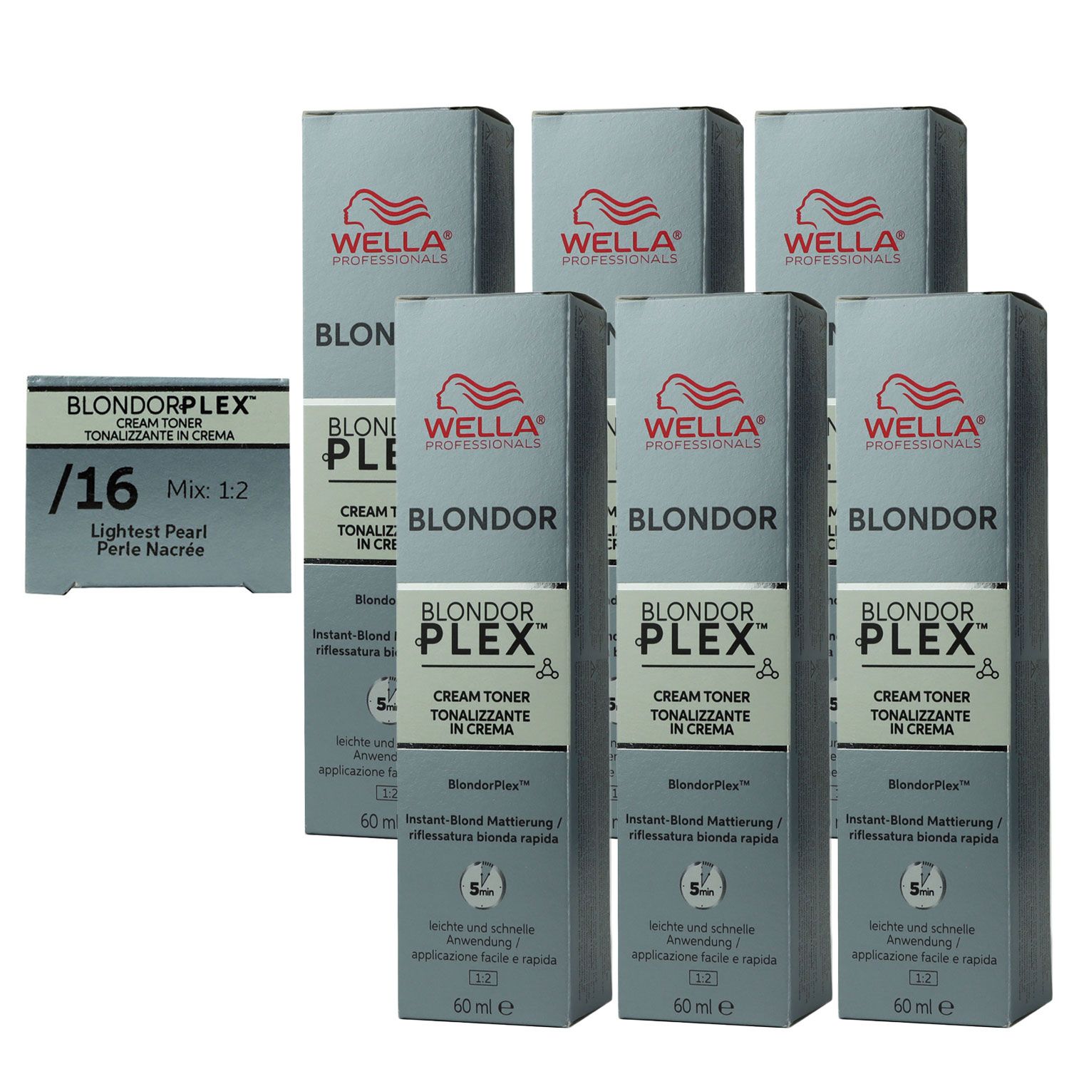 Wella Plex Cream Toners 6 x 60 ml /16 Lightest Pearl