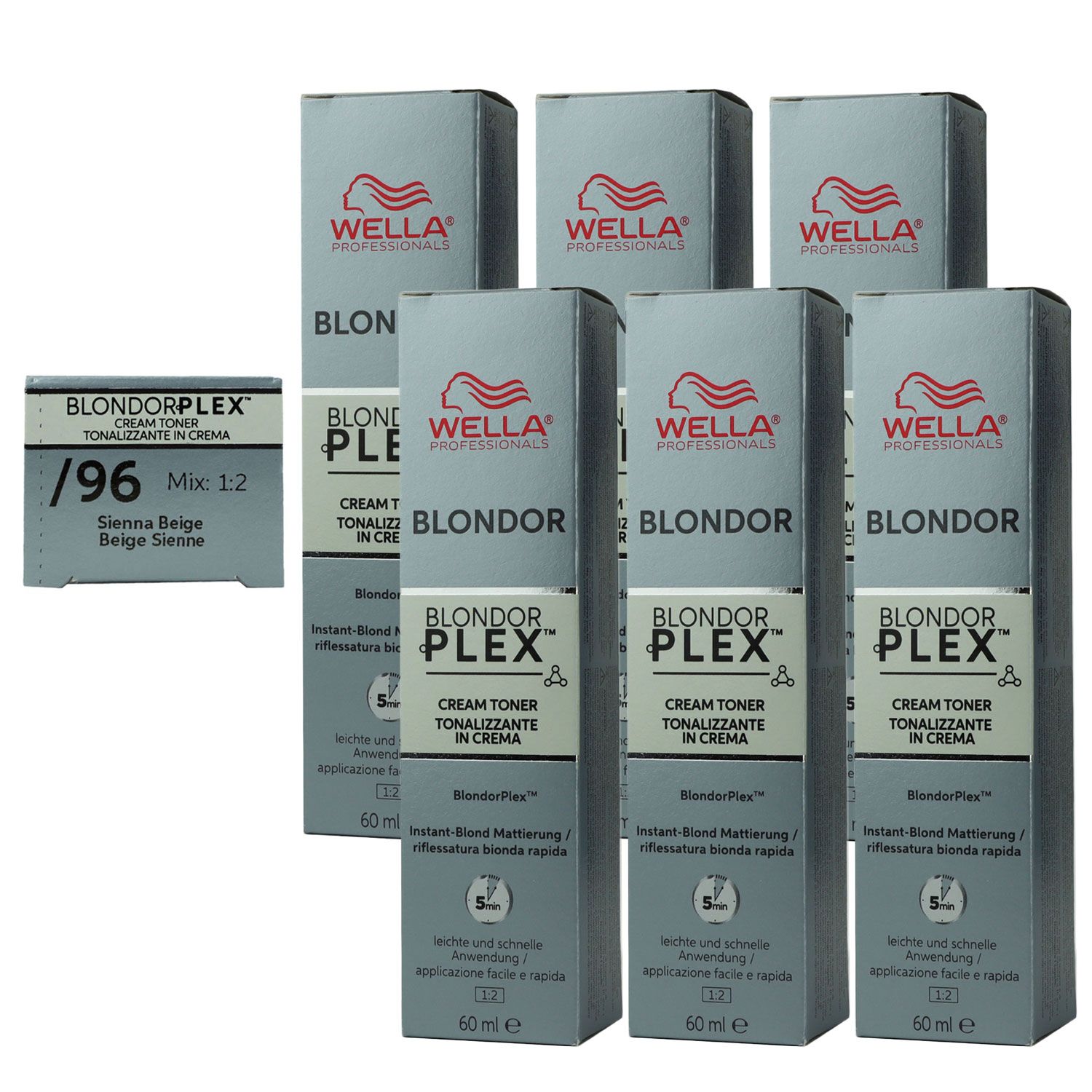 Wella Plex Cream Toners 6 x 60 ml /96 Sienna Beige