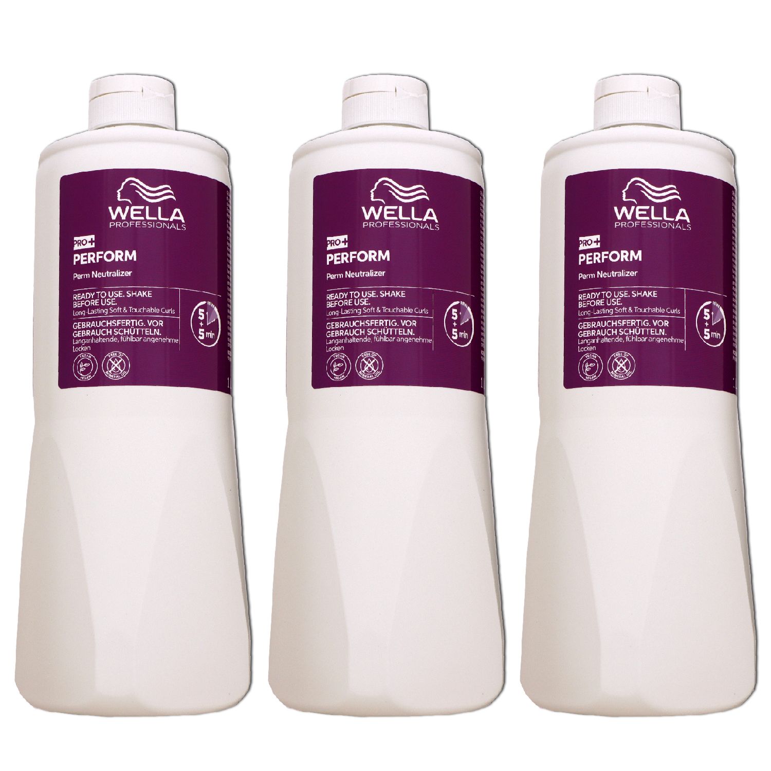 Wella Pro+ Perform Perm 3 x 1000 ml Neutralizer Fixierung Set