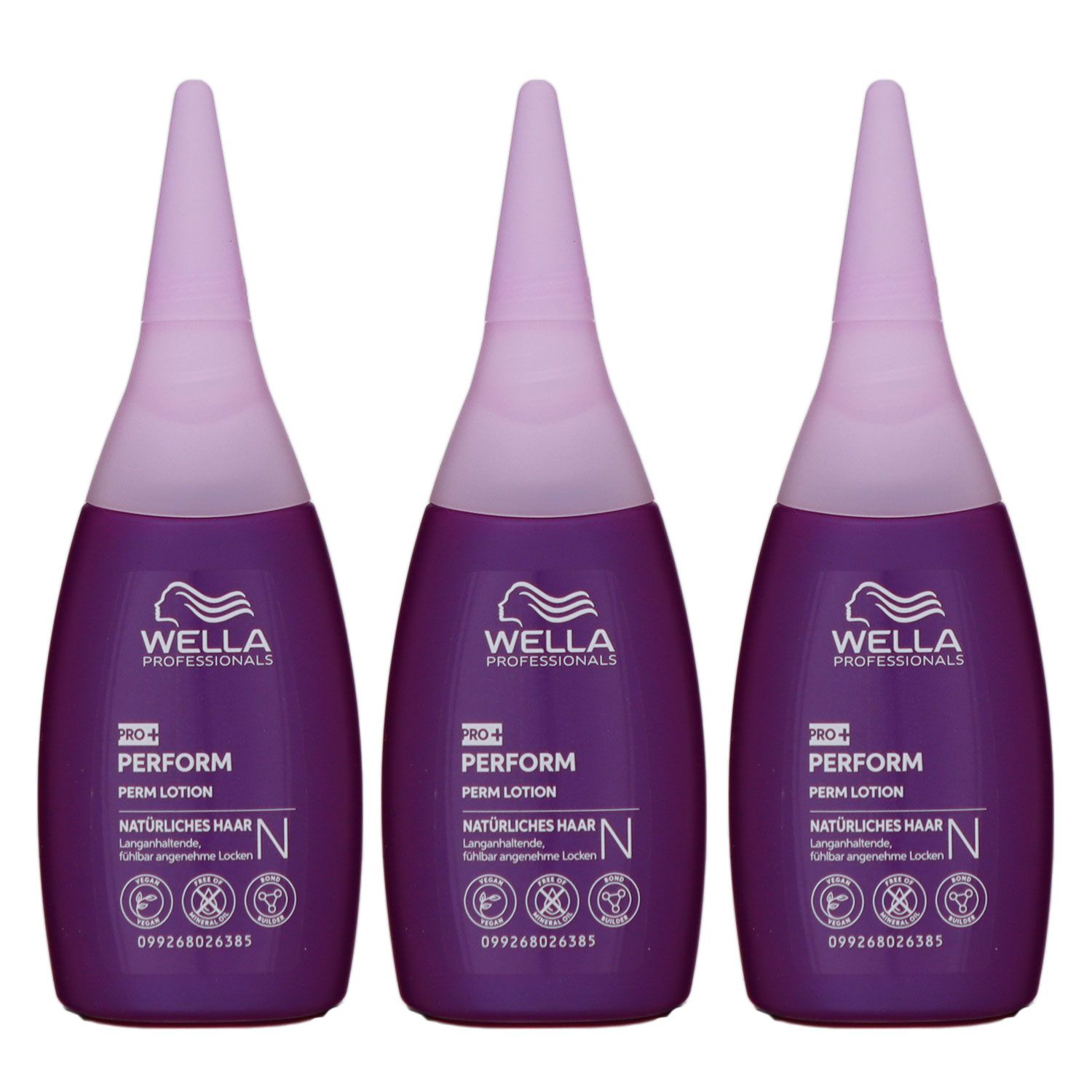 Wella Pro + Perform Perm Lotion 3 x 75 ml N nat�rliches Haar Well Lotion Set
