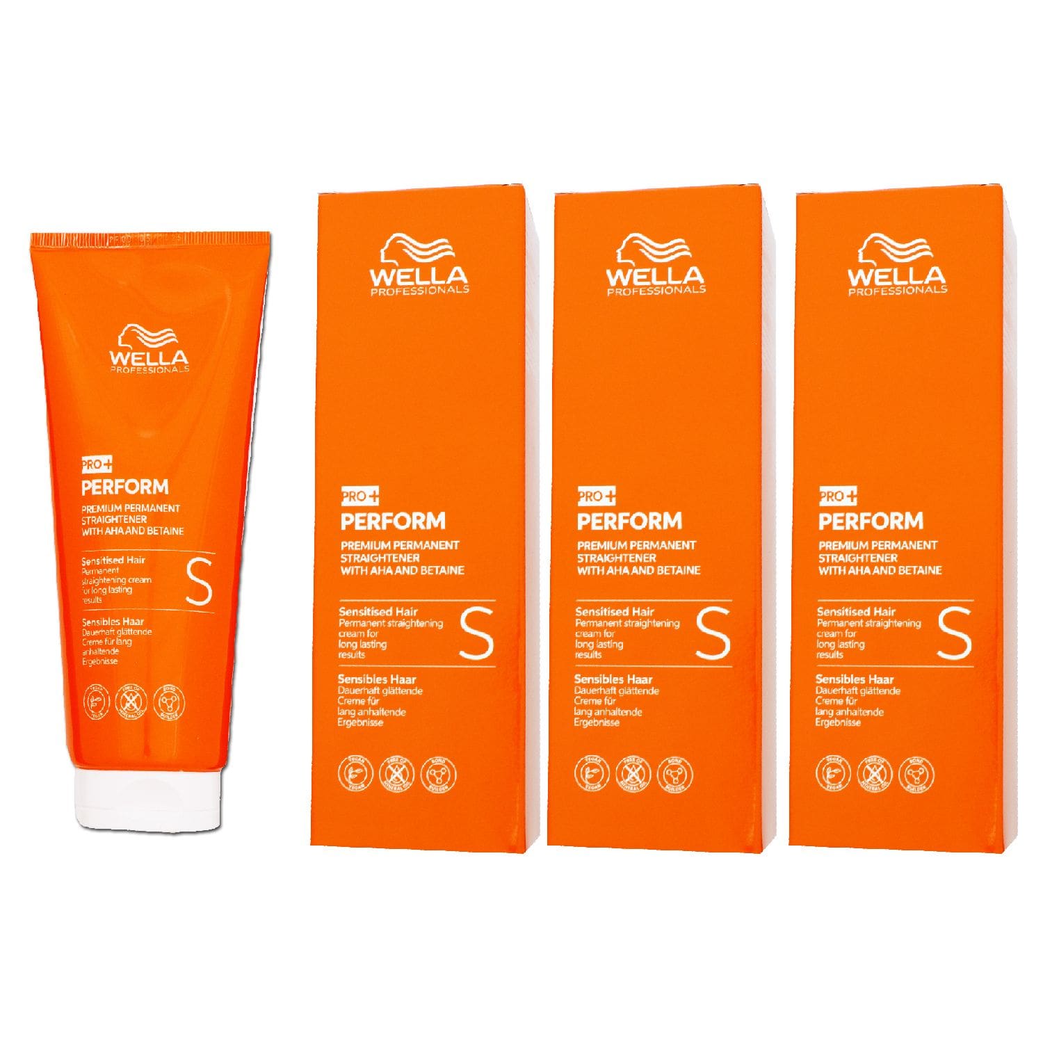 Wella Pro+ Perform Straightener S 3 x 200 ml Gl�ttungscreme Set