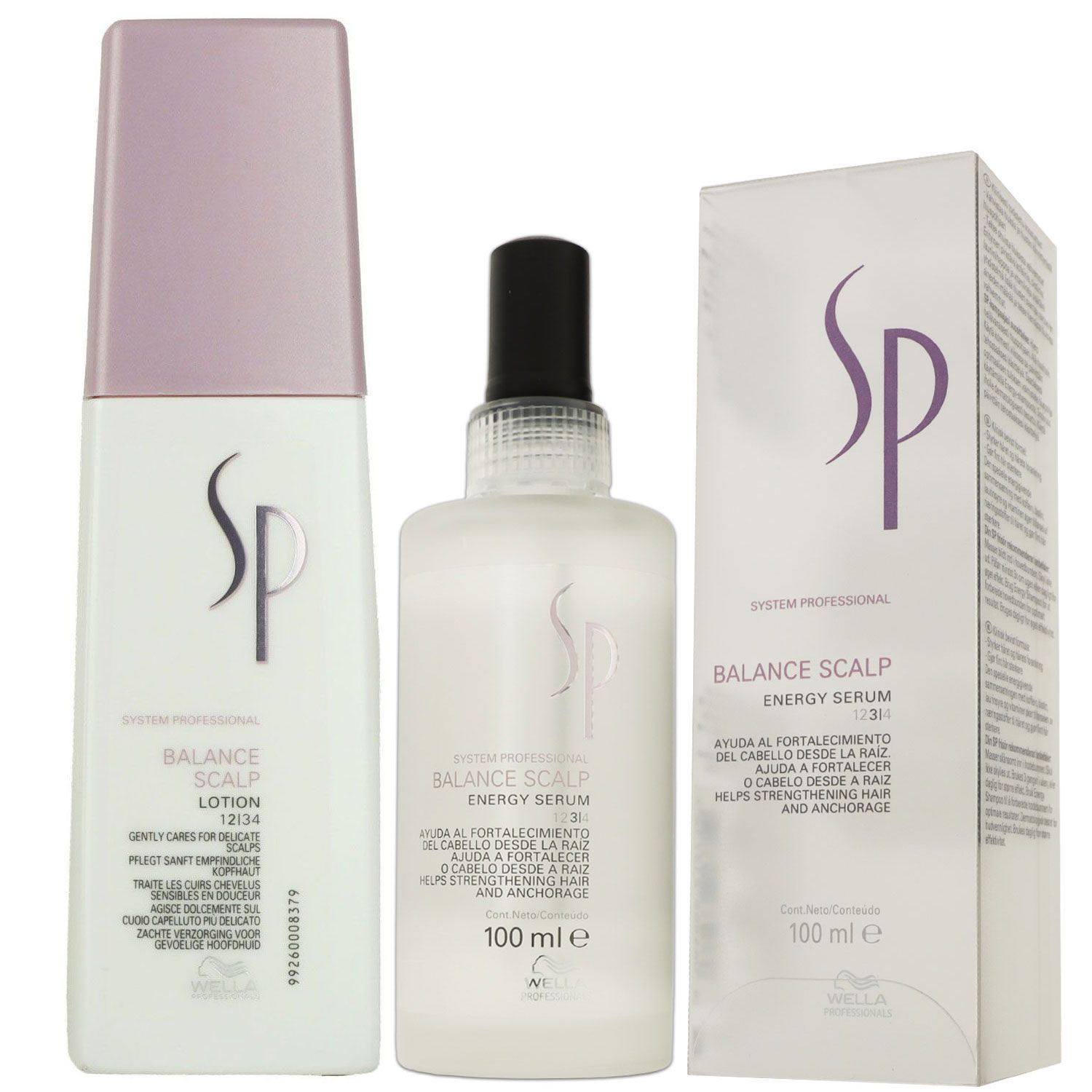 Wella SP Balance Scalp 100 ml Energy Serum & 125 ml Kopfhautlotion Set