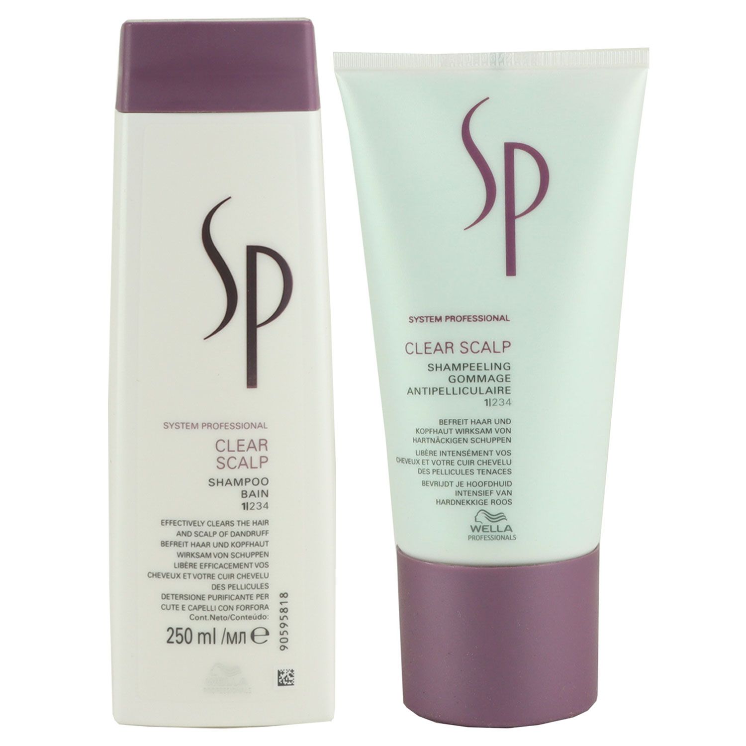 Wella SP Clear Scalp 250 ml Shampoo & 150 ml Kopfhautlotion Set