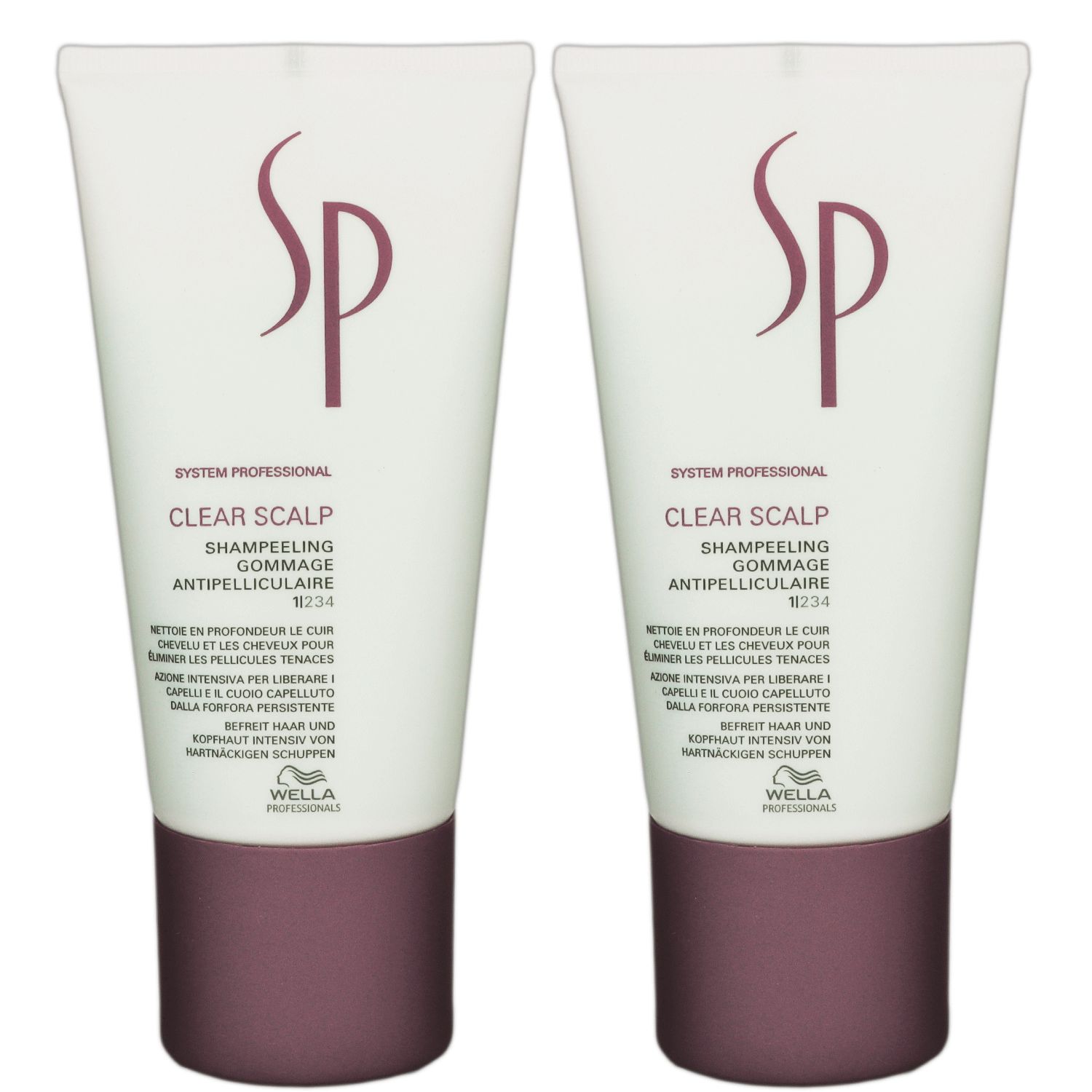 Wella SP Clear Scalp Shampeeling 2 x 150 ml Kopfhautlotion Set