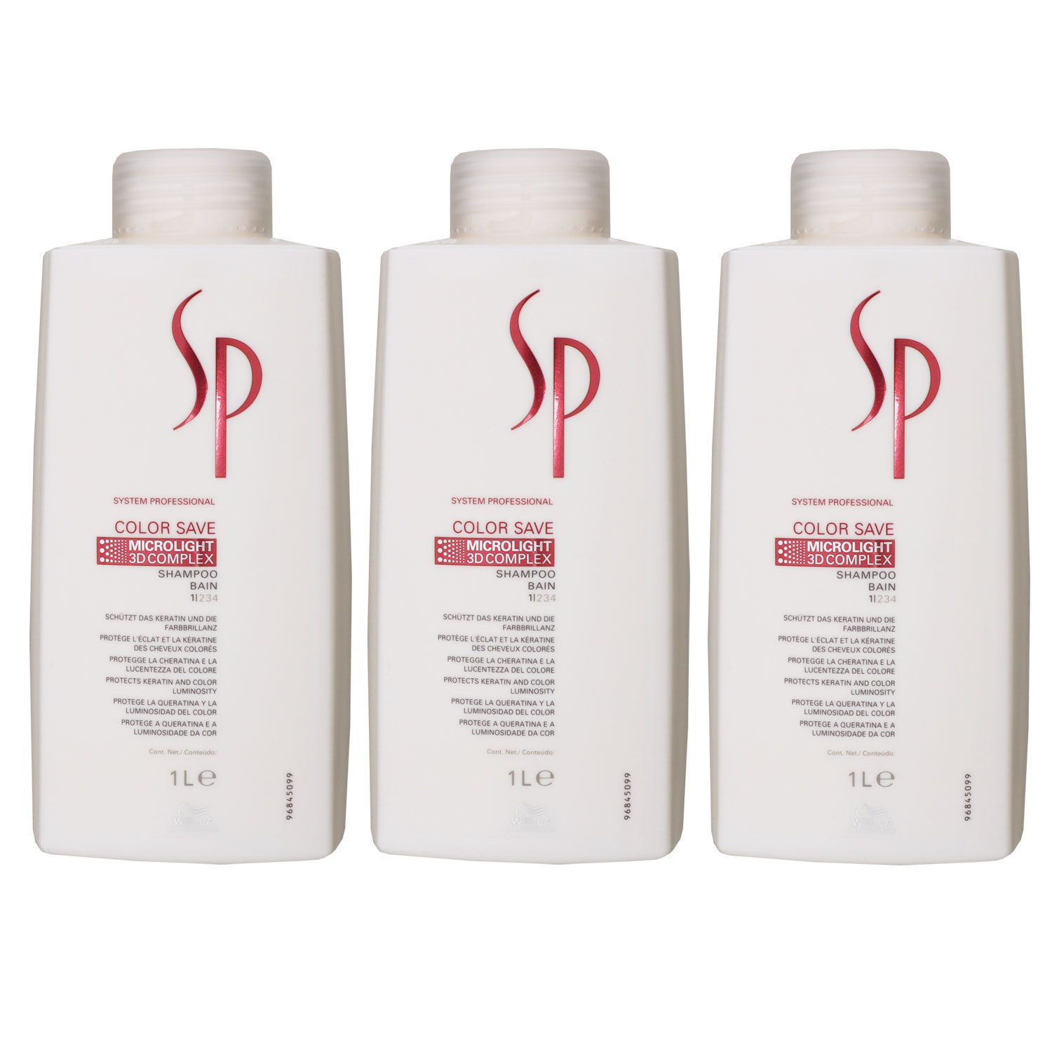 Wella SP Color Save 3 x 1000 ml Shampoo Set