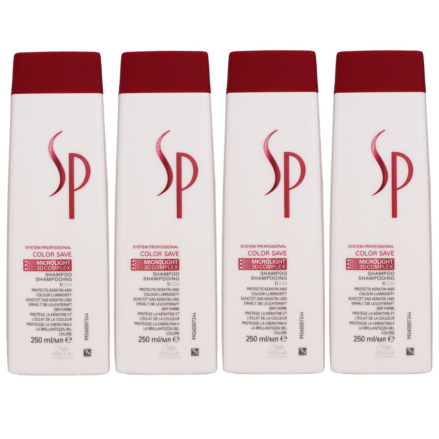 Wella SP Color Save 4 x 250 ml Shampoo Set