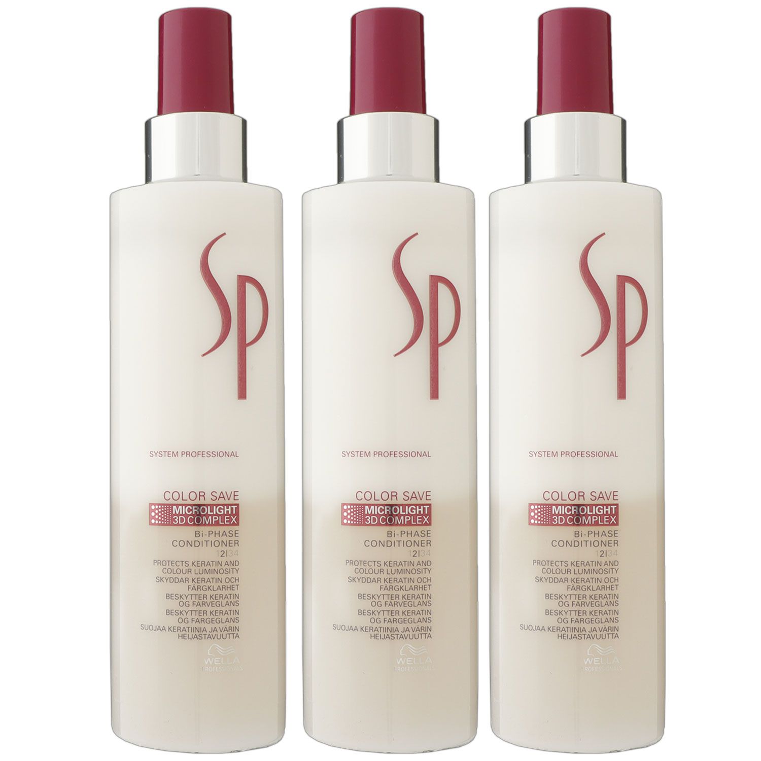 Wella SP Color Save Bi Phase 3 x 185 ml Conditioner Set