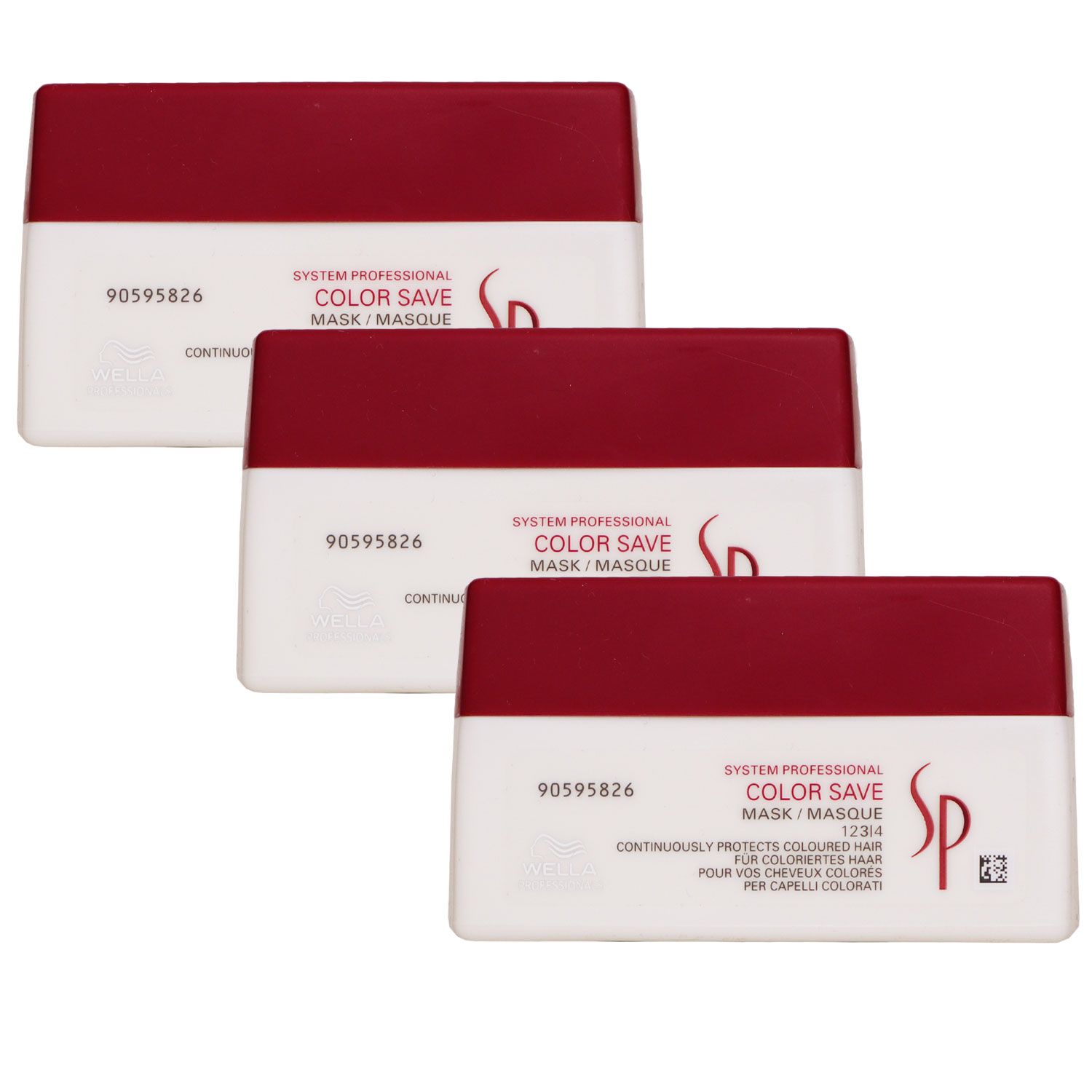 Wella SP Color Save Mask 3 x 200 ml Haarkur f�r gef�rbtes Haar Set