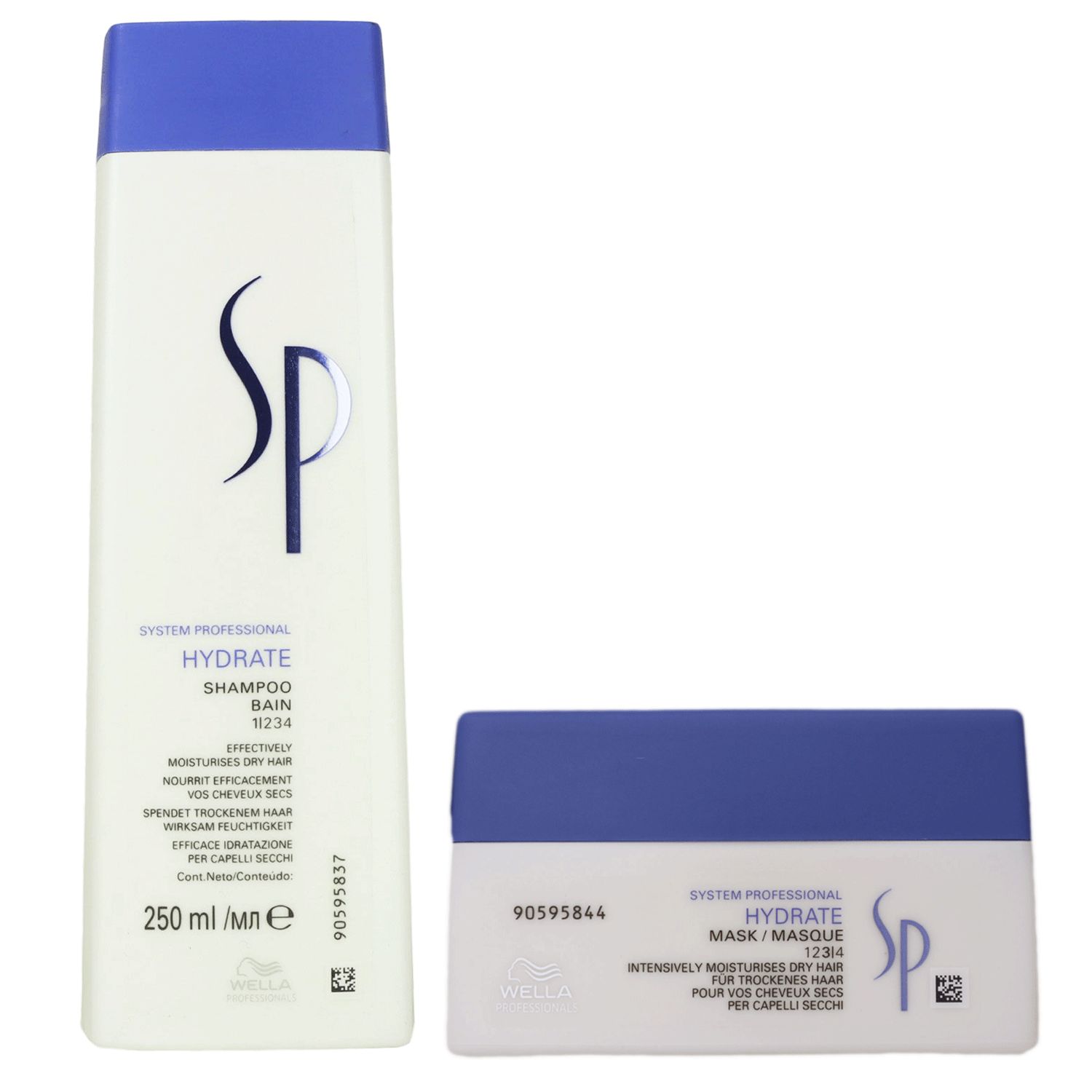 Wella SP Hydrate 250 ml Shampoo & 200 ml Haarmaske Feuchtigkeitsmaske Set