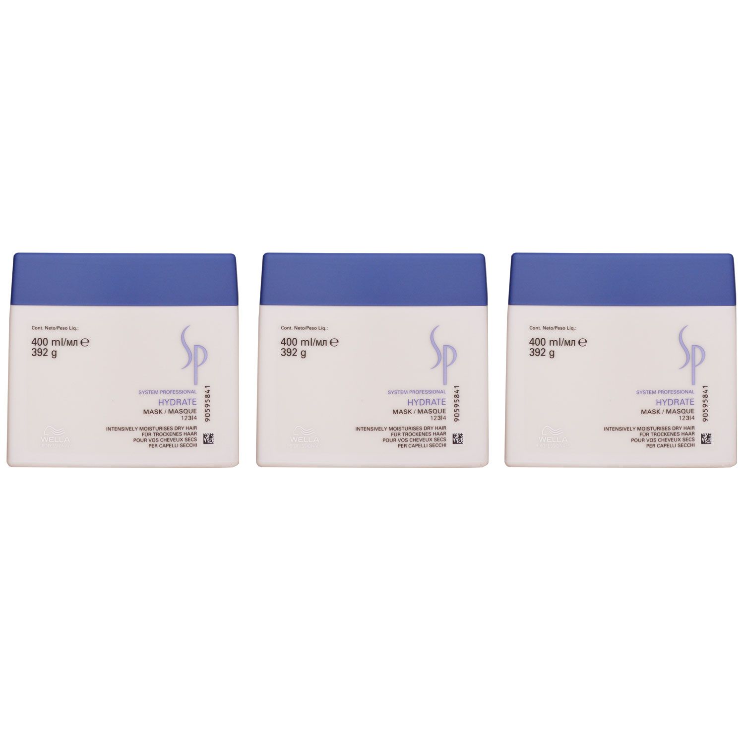 Wella SP Hydrate 3 x 400 ml Haarmaske Set