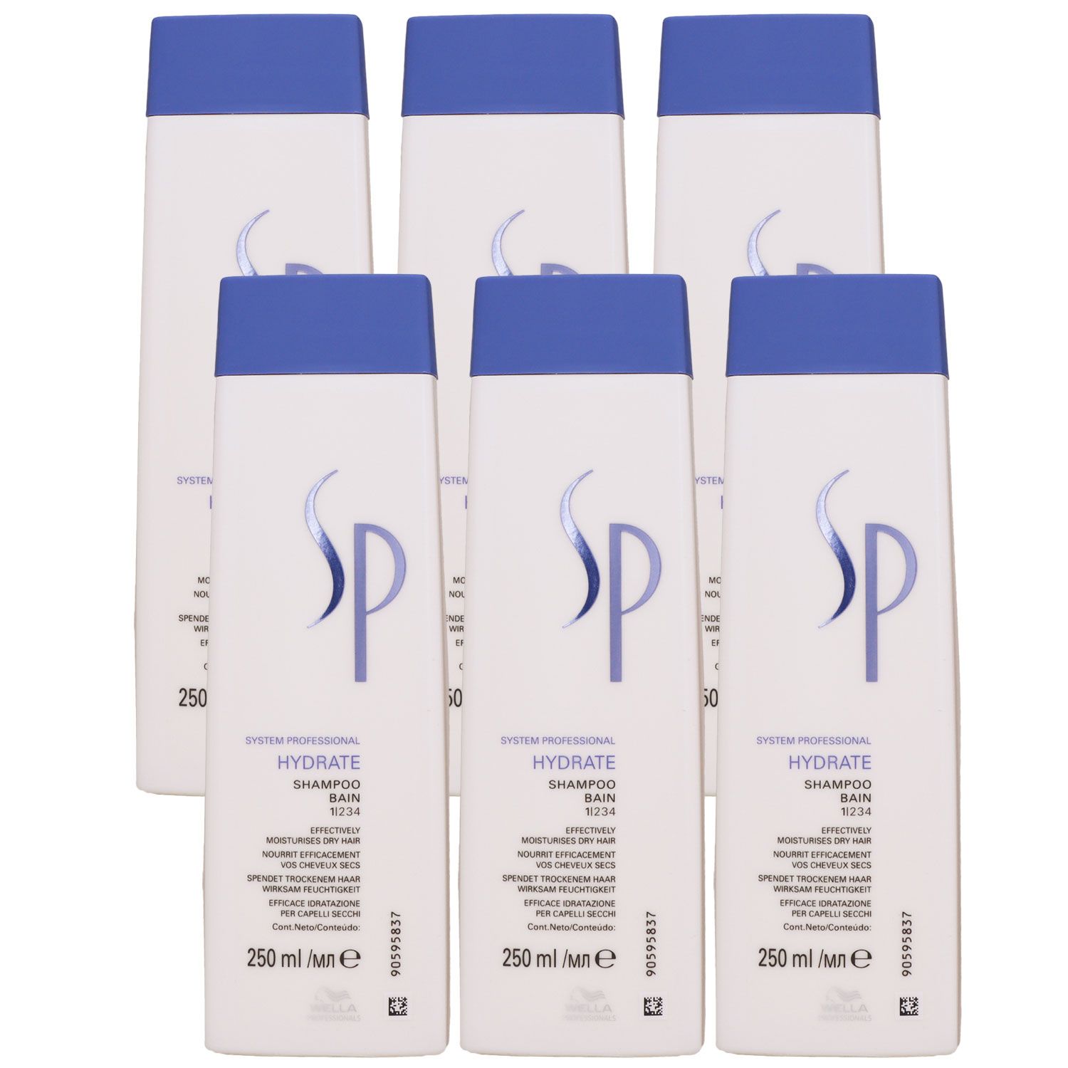 Wella SP Hydrate 6 x 250 ml Shampoo Set