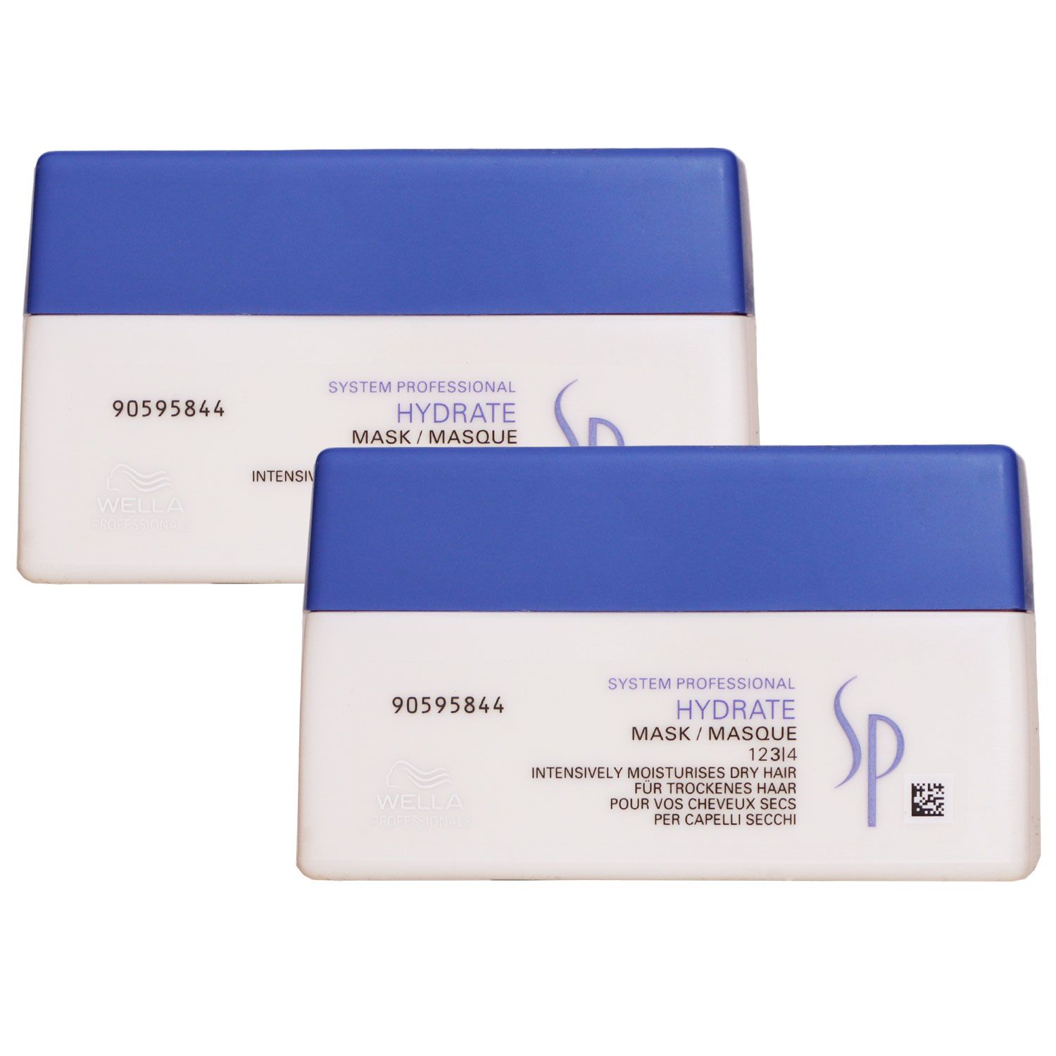 Wella SP Hydrate Mask 2 x 200 ml f�r trockenes Haar spendet Feuchtigkeit Haarkur Set