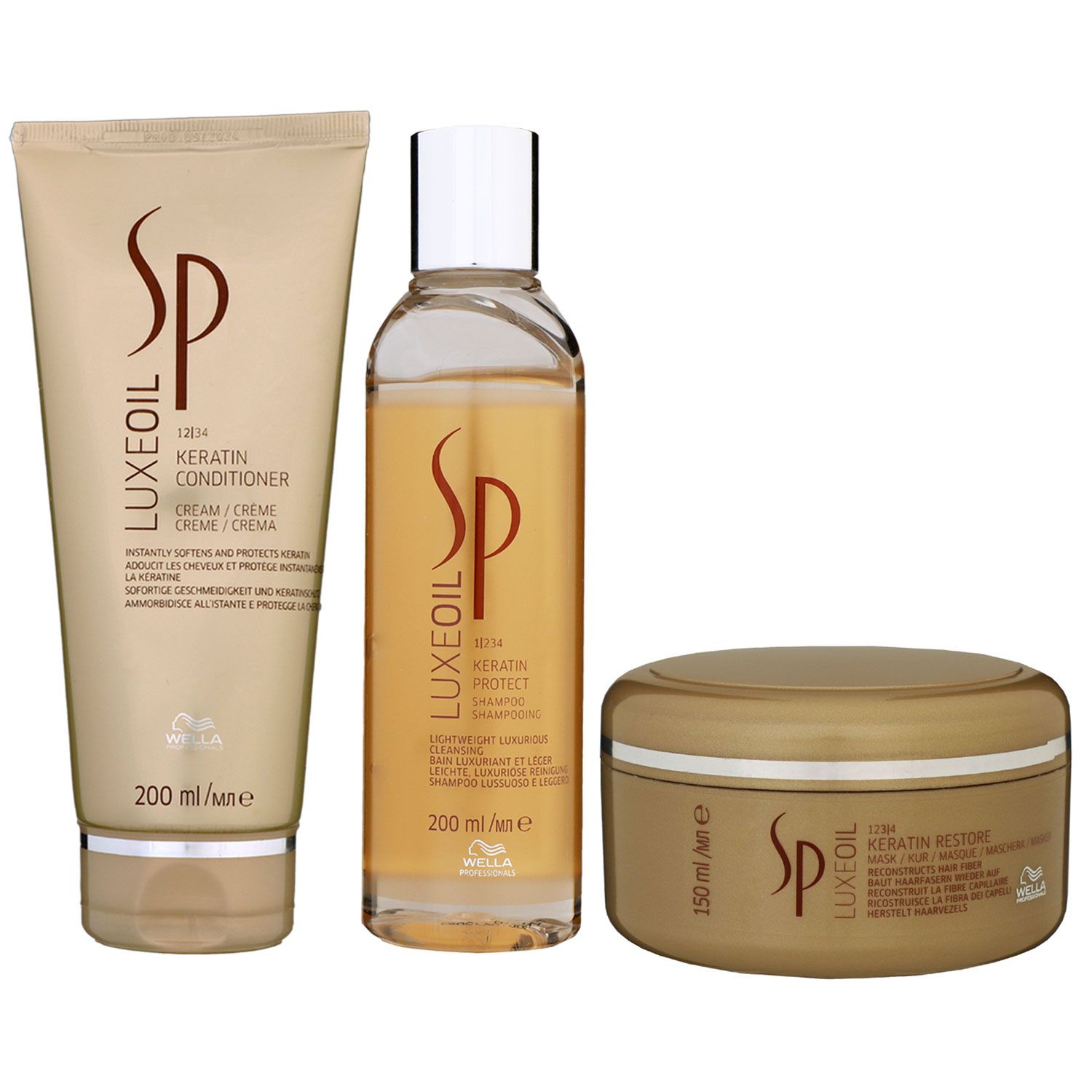 Wella SP Luxe Oil 200 ml Shampoo & 200 ml Conditioner & 150 ml Maske Set