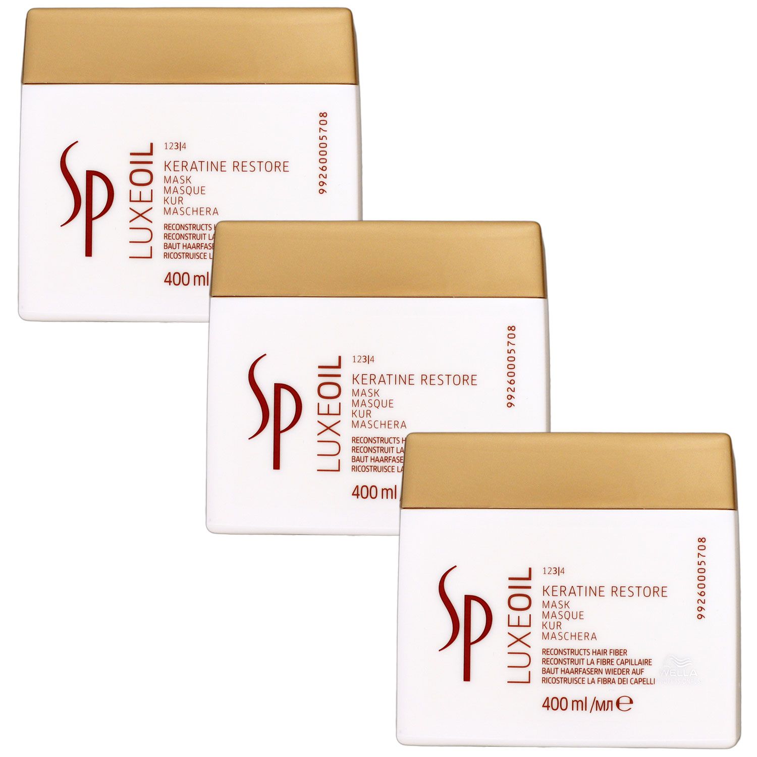 Wella SP Luxe Oil 3 x 400 ml Haarmaske Set
