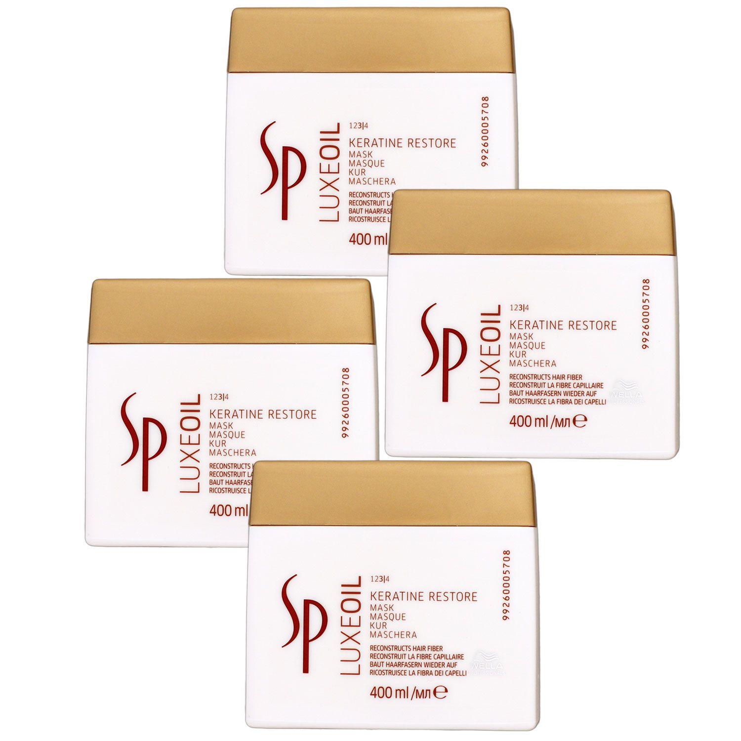 Wella SP Luxe Oil 4 x 400 ml Haarmaske Set