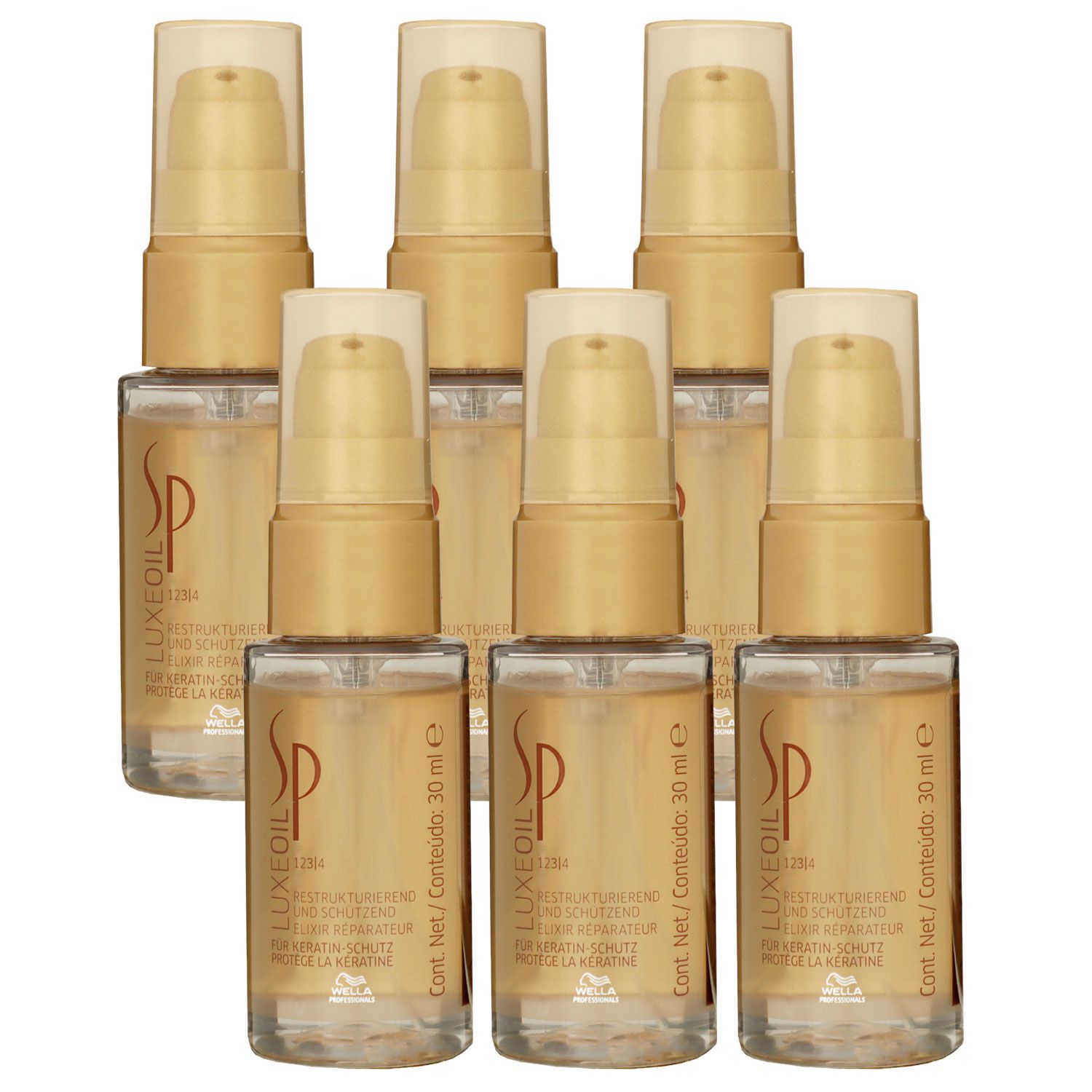 Wella SP Luxe Oil 6 x 30 ml Reconstructive Elixir Haar�l Set