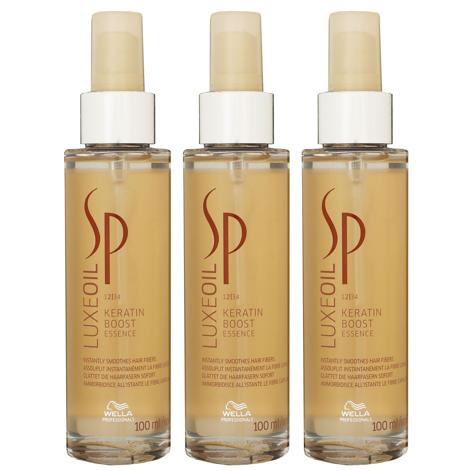 Wella SP Luxe Oil Keratin Boost Essence 3 x 100 ml Spray Set