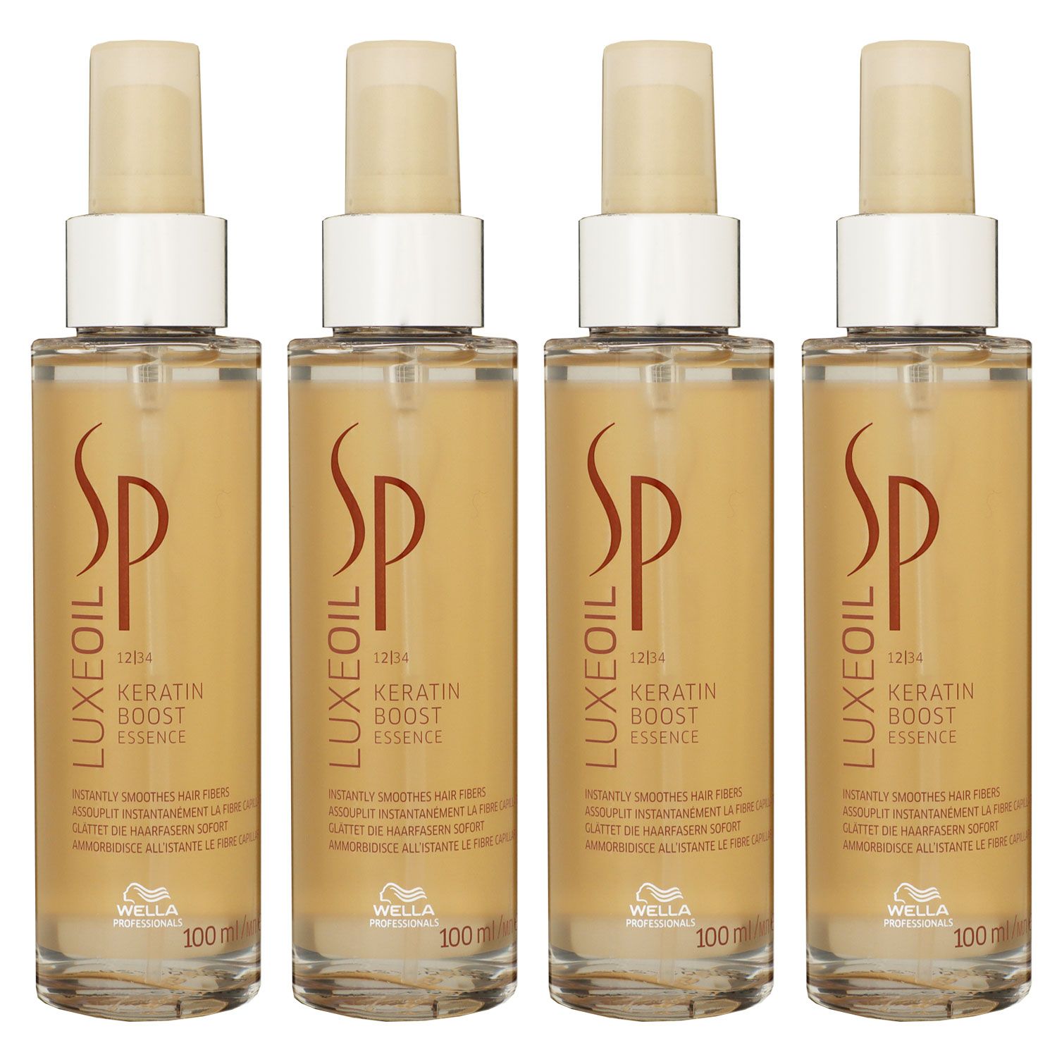 Wella SP Luxe Oil Keratin Boost Essence 4 x 100 ml Spray Set