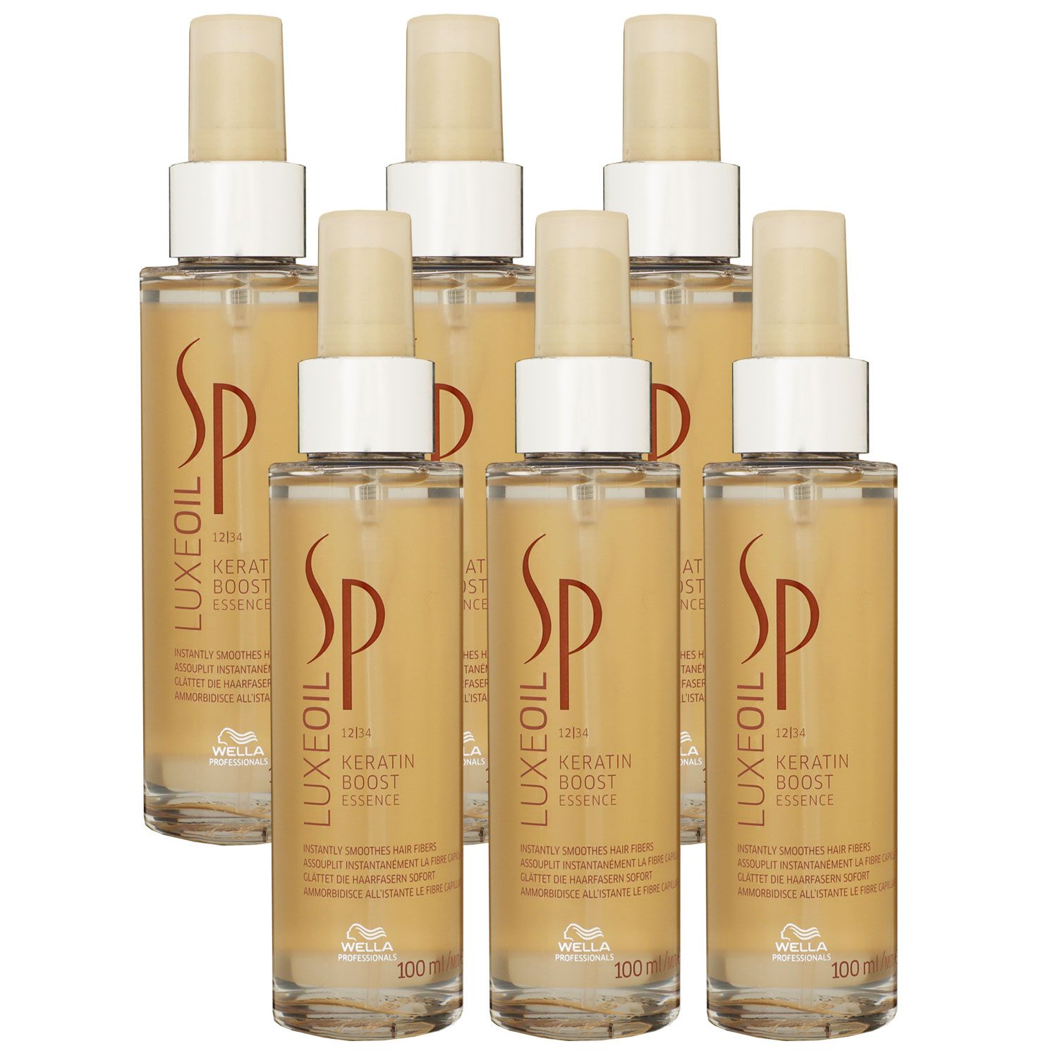 Wella SP Luxe Oil Keratin Boost Essence 6 x 100 ml Spray Set