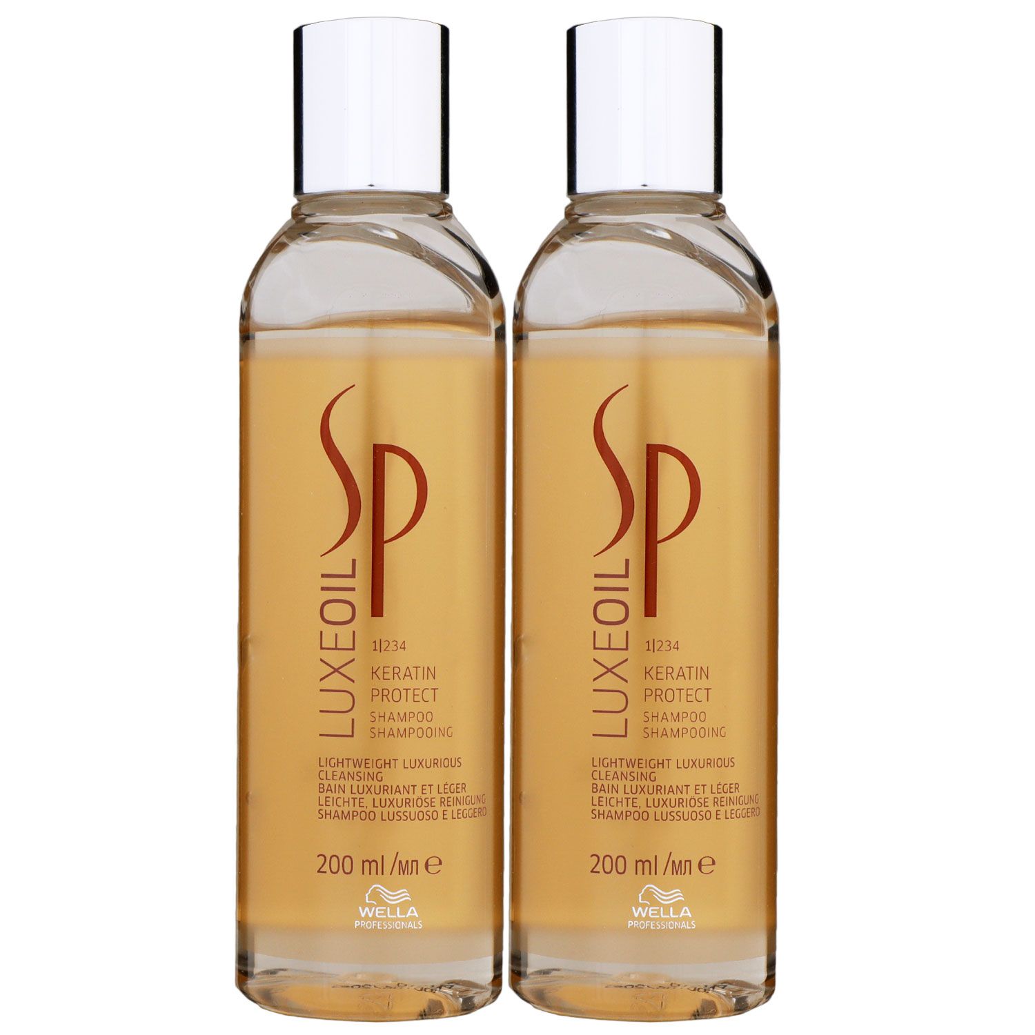 Wella SP Luxe Oil Keratin Protect 2 x 200 ml Shampoo �l Shampoo Set