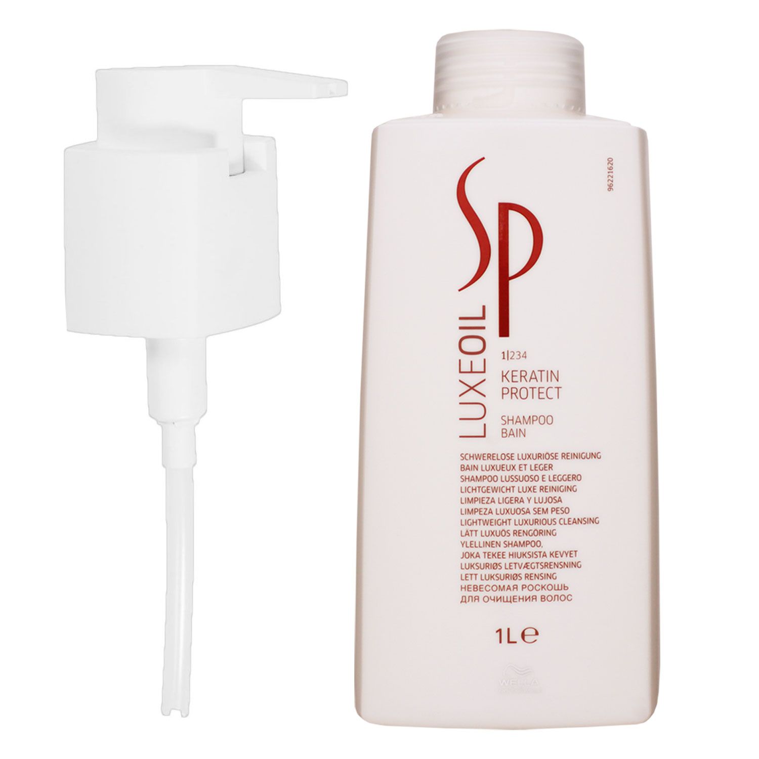 Wella SP Luxe Oil Keratin Protect Shampoo 1000 ml & Dosierpumpe