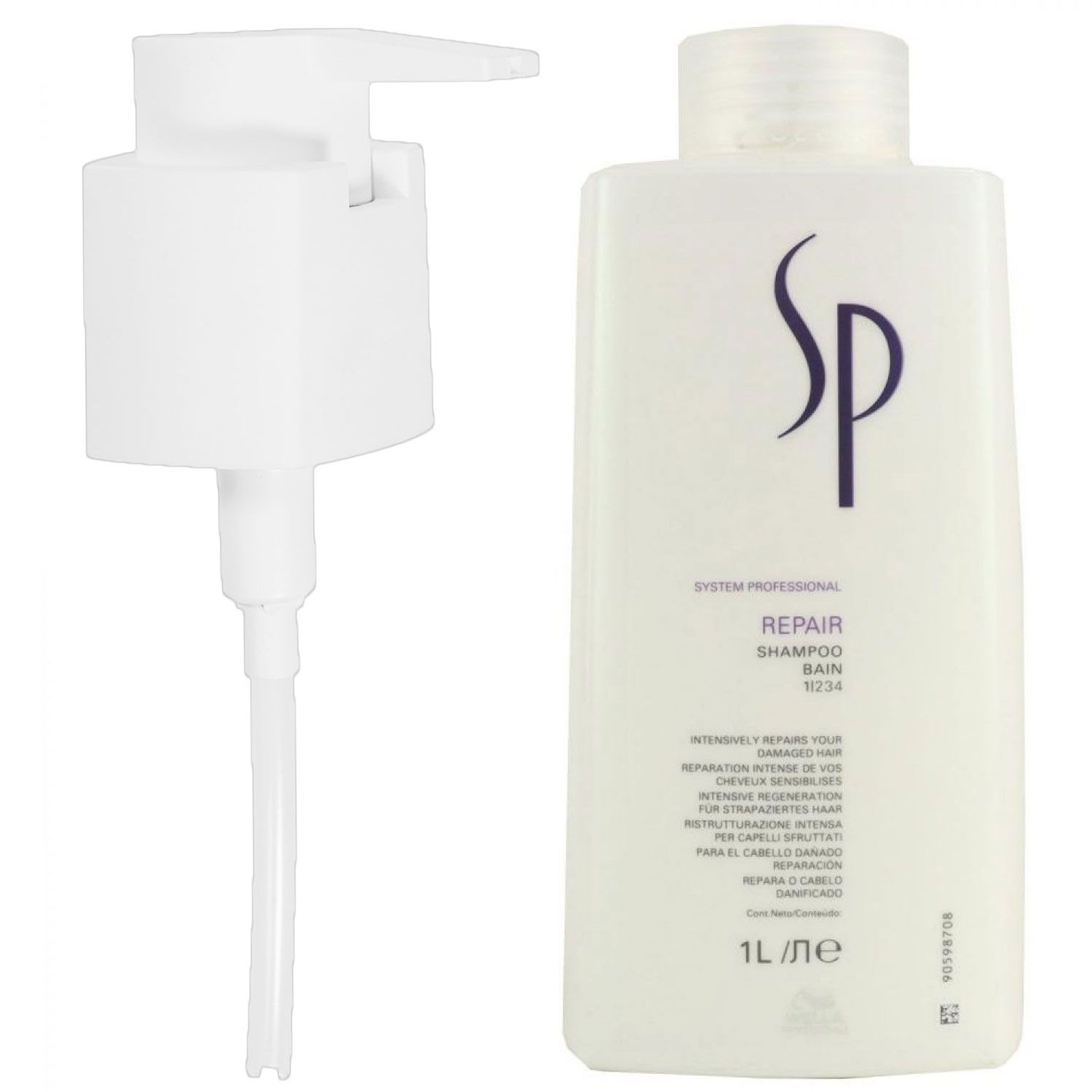 Wella SP Repair 1000 ml Shampoo & 1000 ml SP Pumpe Shampoo & Conditioner Set