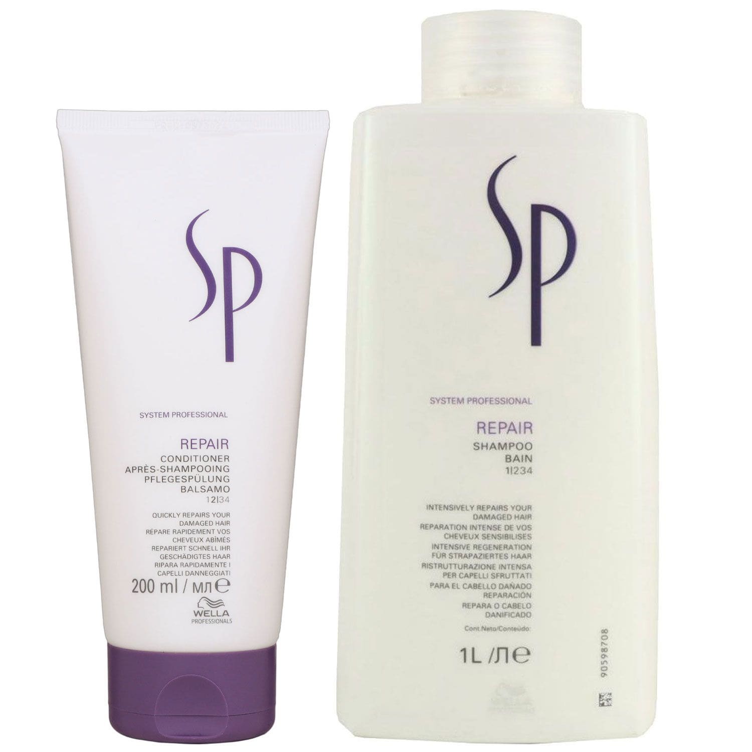 Wella SP Repair 1000 ml Shampoo & 200 ml Conditioner Set