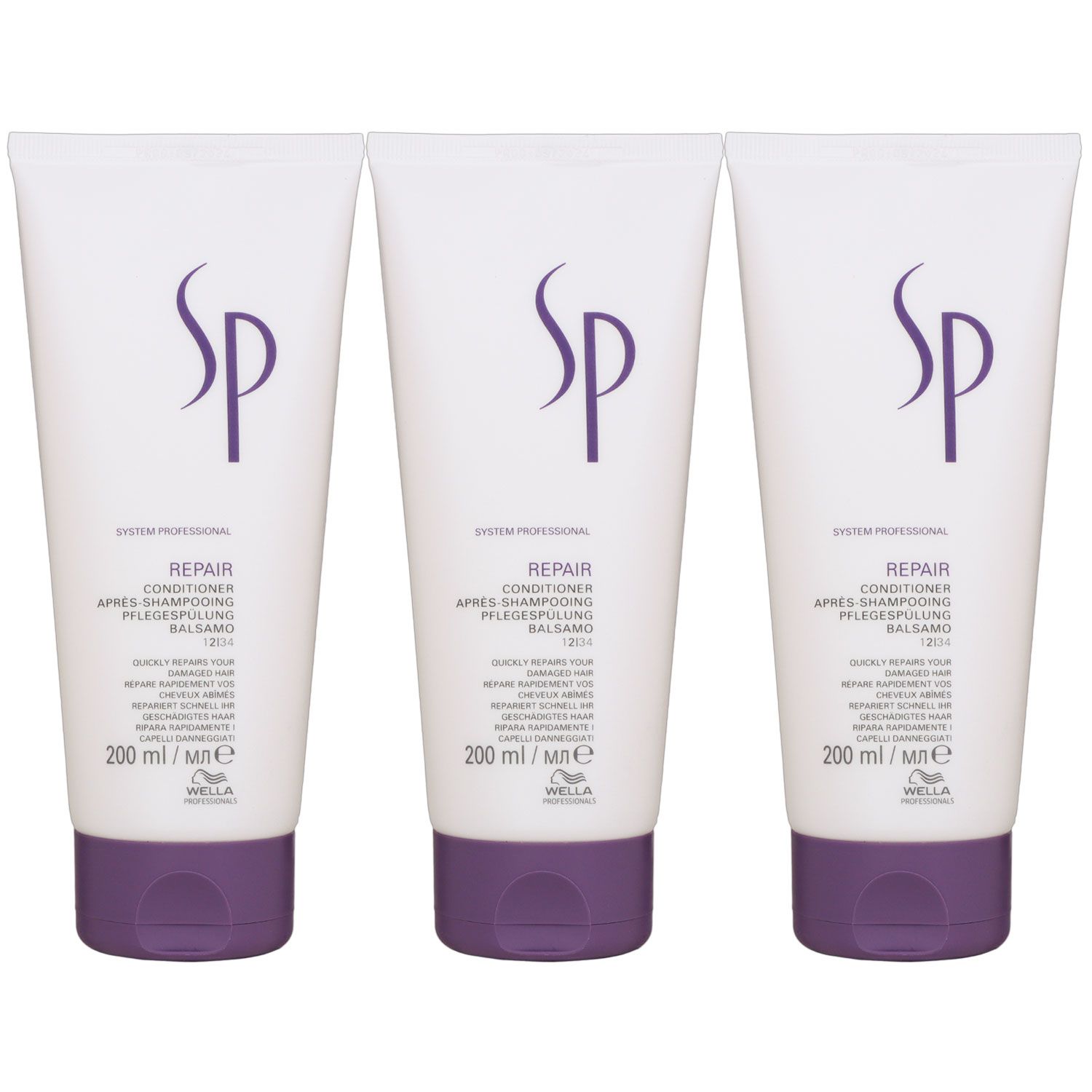 Wella SP Repair 3 x 200 ml Conditioner Set