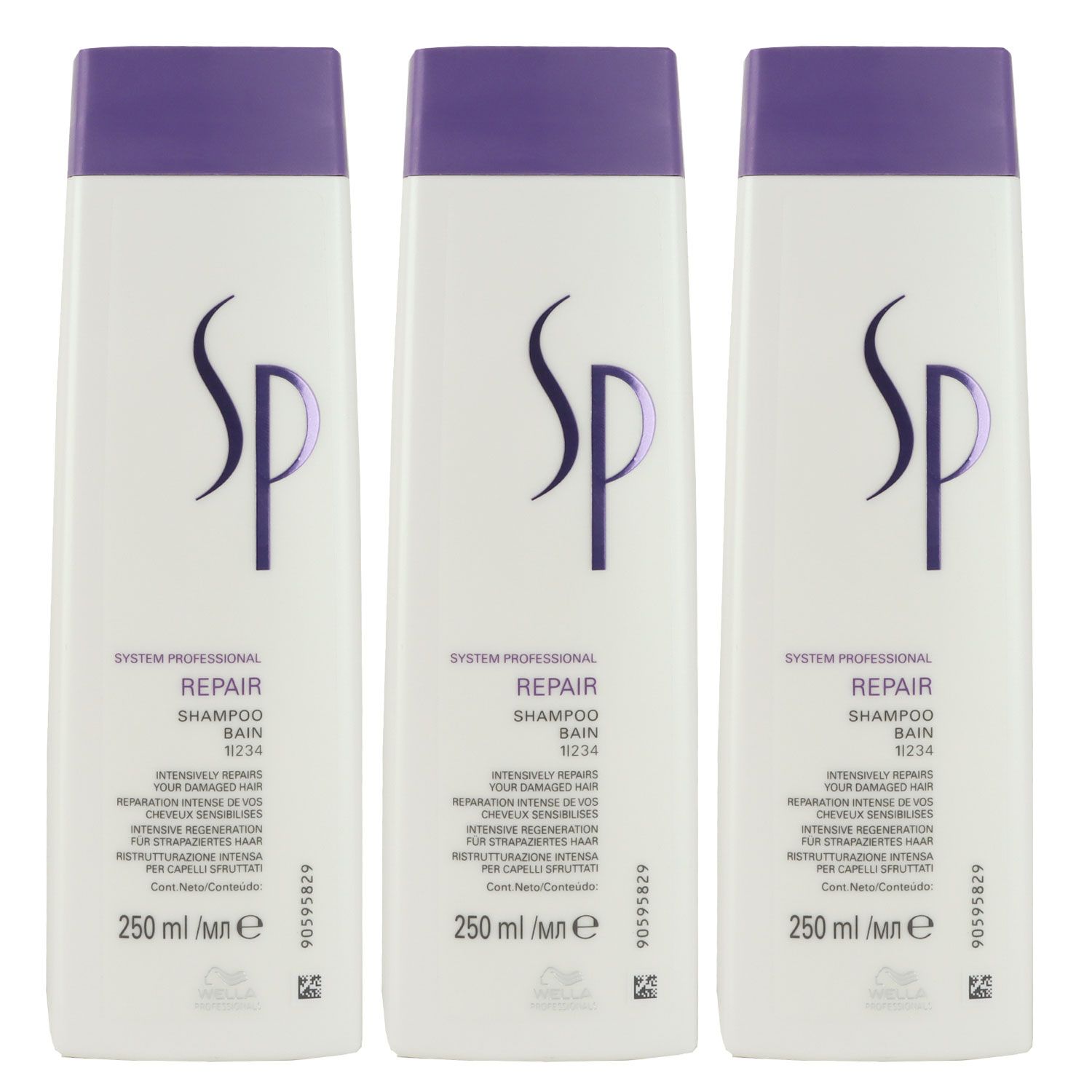 Wella SP Repair 3 x 250 ml Shampoo Set