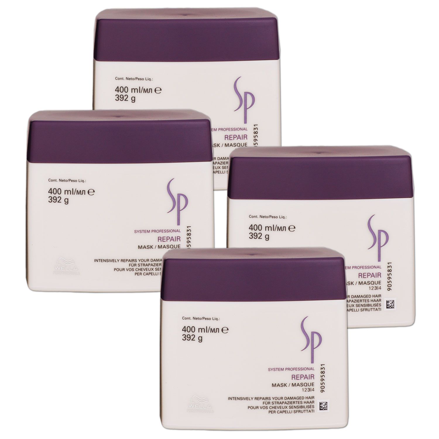 Wella SP Repair 4 x 400 ml Haarmaske Set