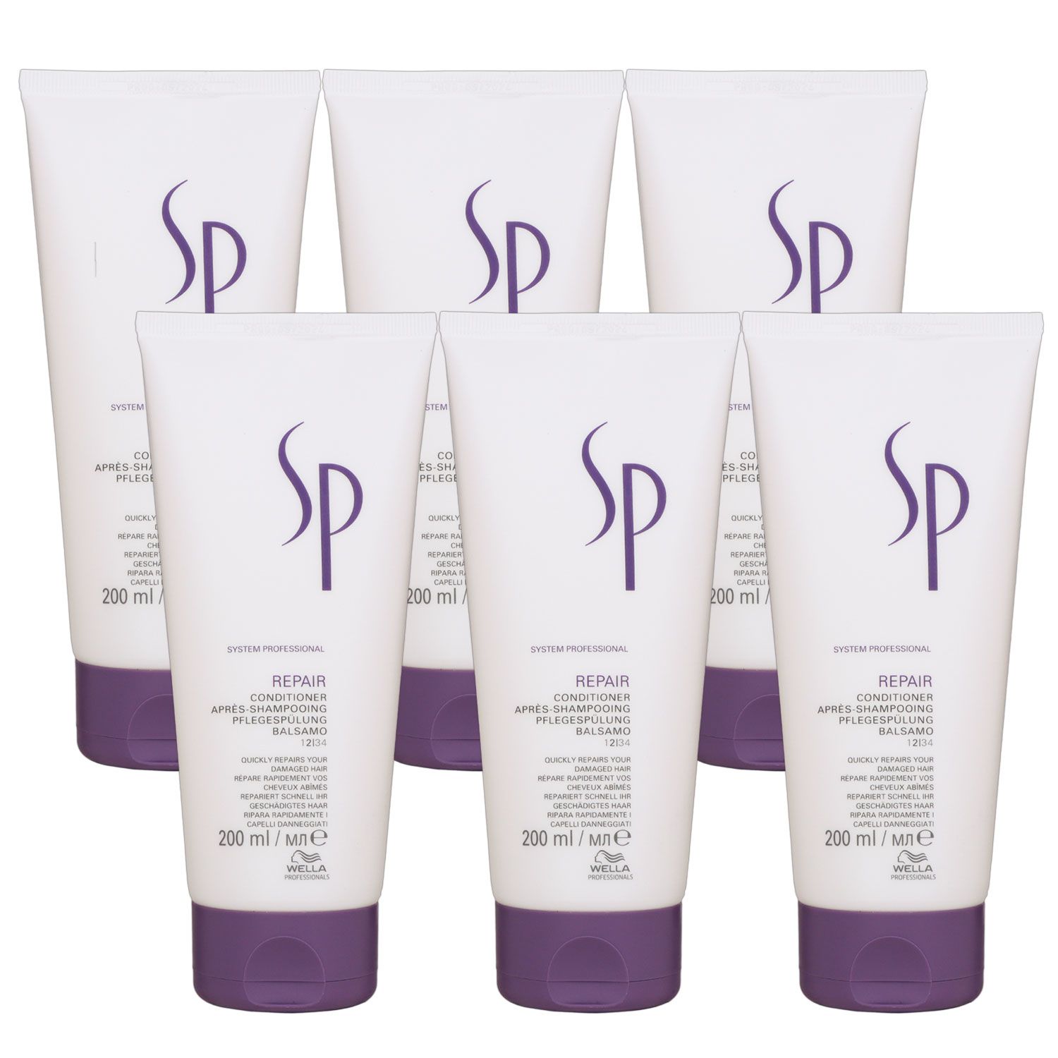 Wella SP Repair 6 x 200 ml Conditioner Set