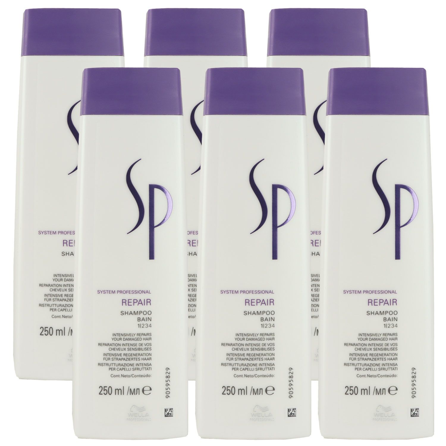 Wella SP Repair 6 x 250 ml Shampoo Set