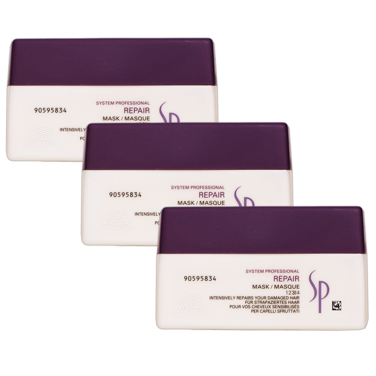 Wella SP Repair Mask 3 x 200 ml Haarmaske f�r gesch�digtes strapaziertes Haar Haarkur Set