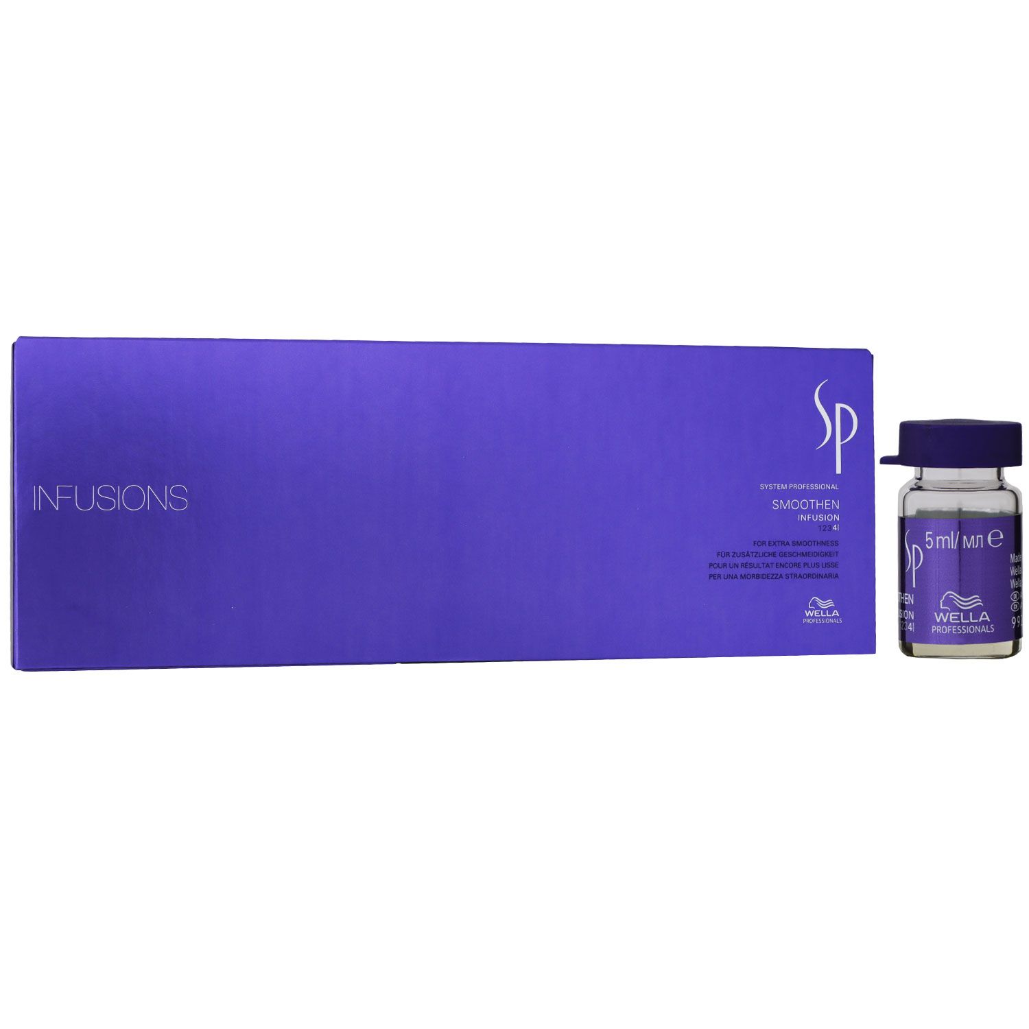 Wella SP Smoothen Infusion 6 x 5 ml Ampullen Serum f�r glattes geschmeidiges Haar Anti Frizz