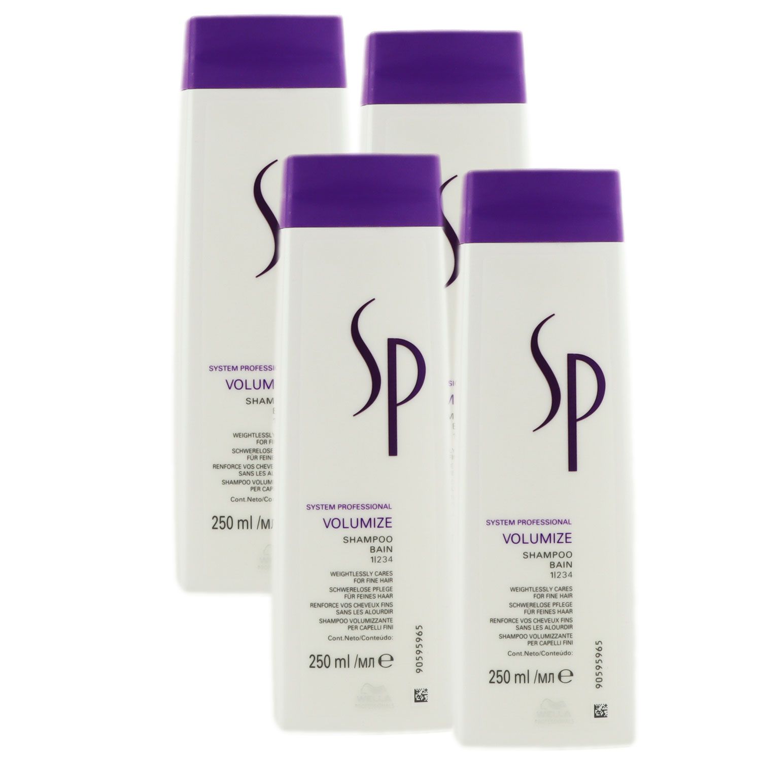 Wella SP Volumize 4 x 250 ml Shampoo Set