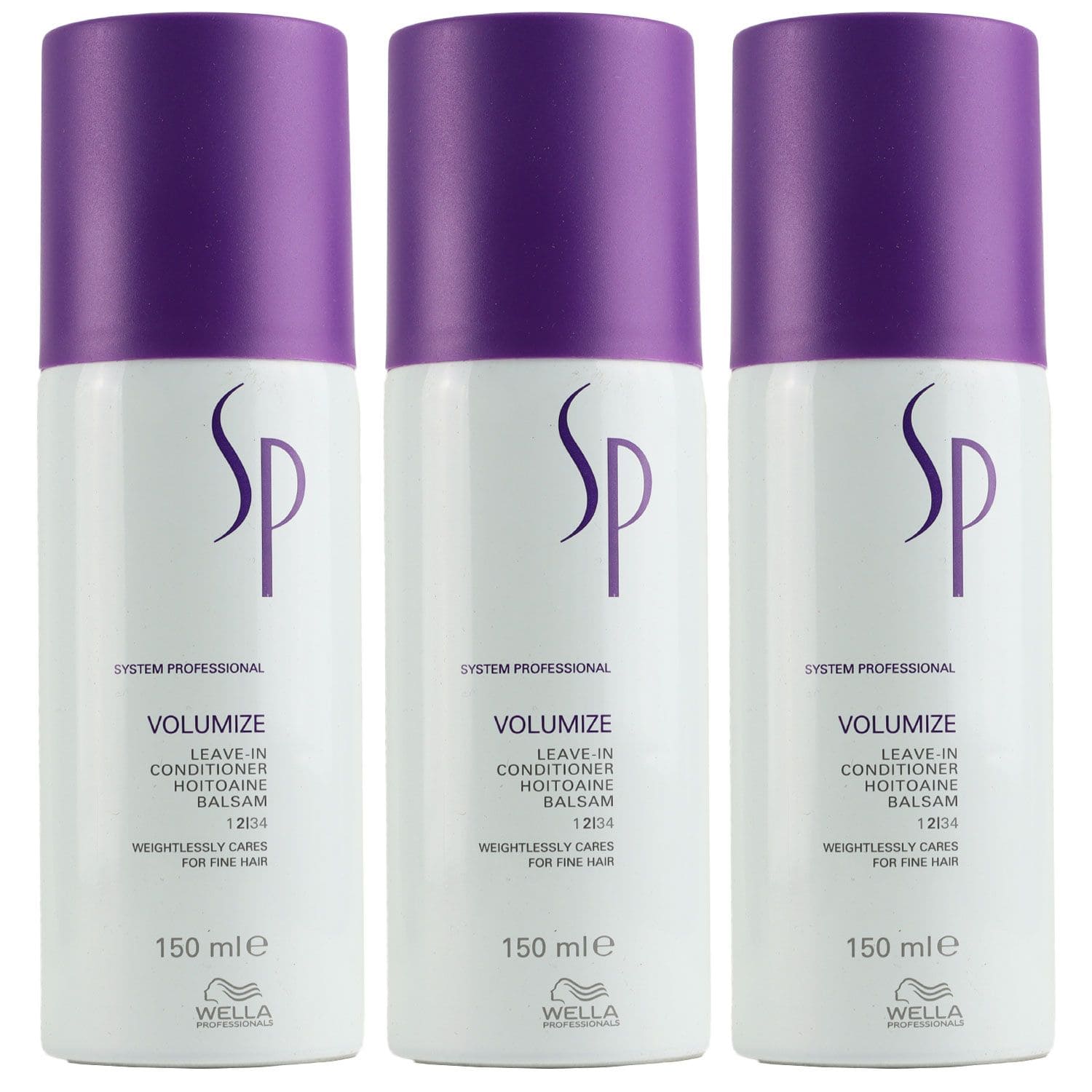 Wella SP Volumize Leave In 3 x 150 ml Conditioner