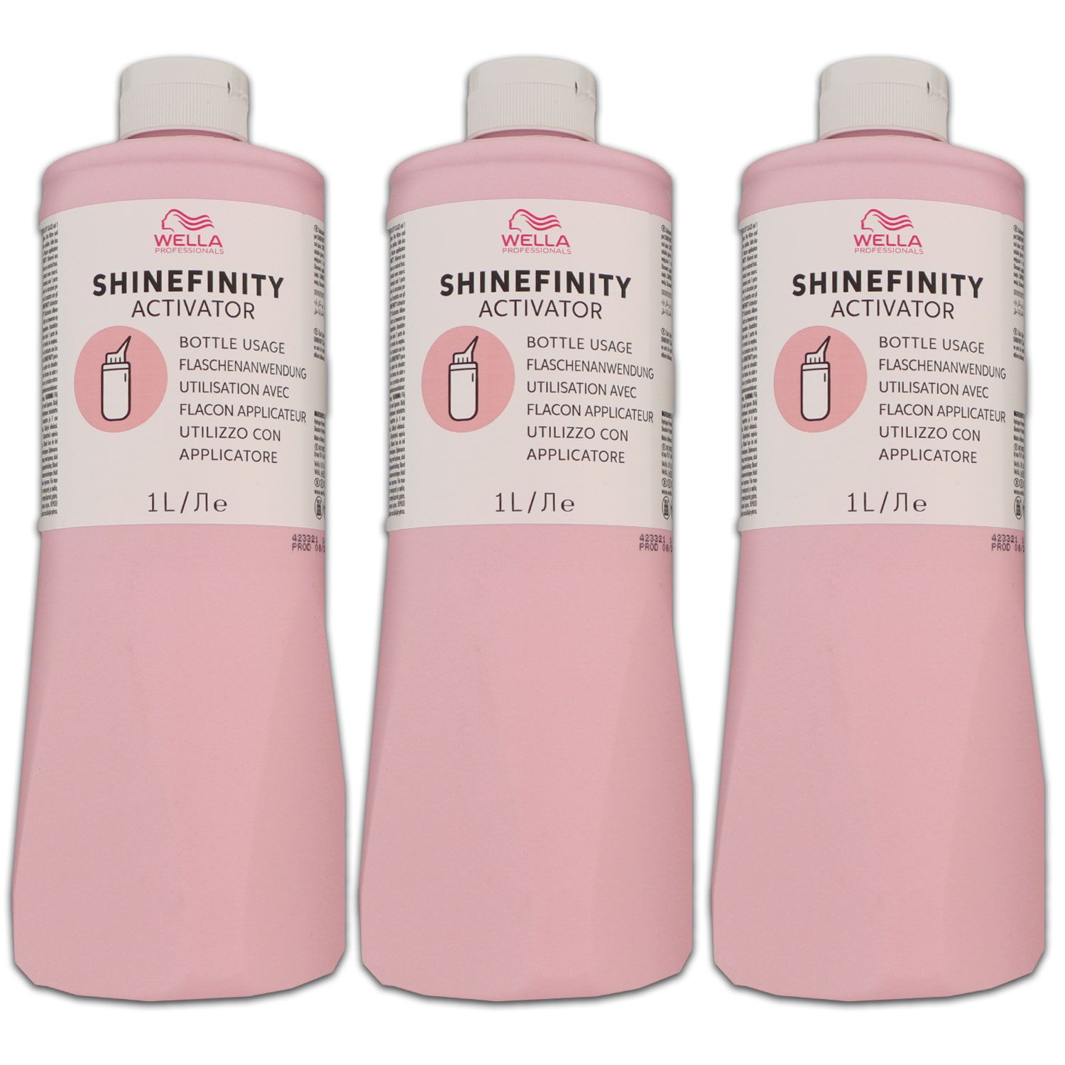 Wella Shinefinity Glaze Activator Bottle 2 % 3 x 1000 ml Entwickler H2O2