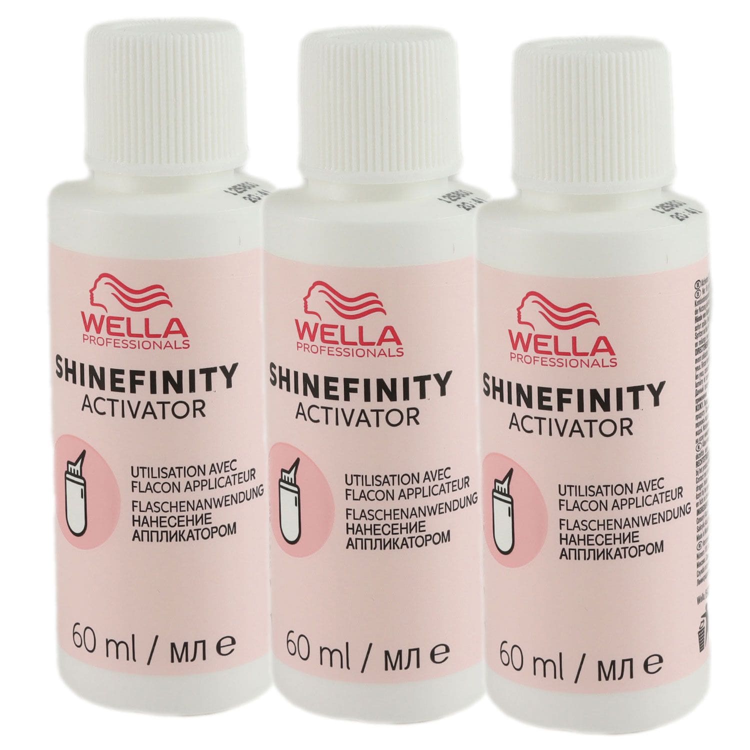 Wella Shinefinity Glaze Activator Bottle 2 % 3 x 60 ml Entwickler H2O2 Set