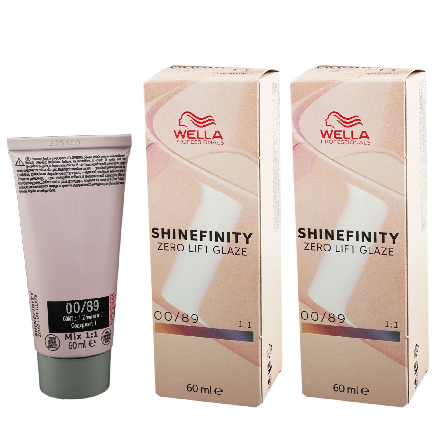 Wella Shinefinity Glaze Booster 2 x 60 ml 00/89 Blue Booster T�nung Set