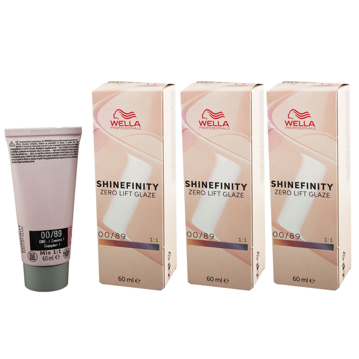 Wella Shinefinity Glaze Booster 3 x 60 ml 00/89 Blue Booster T�nung Set