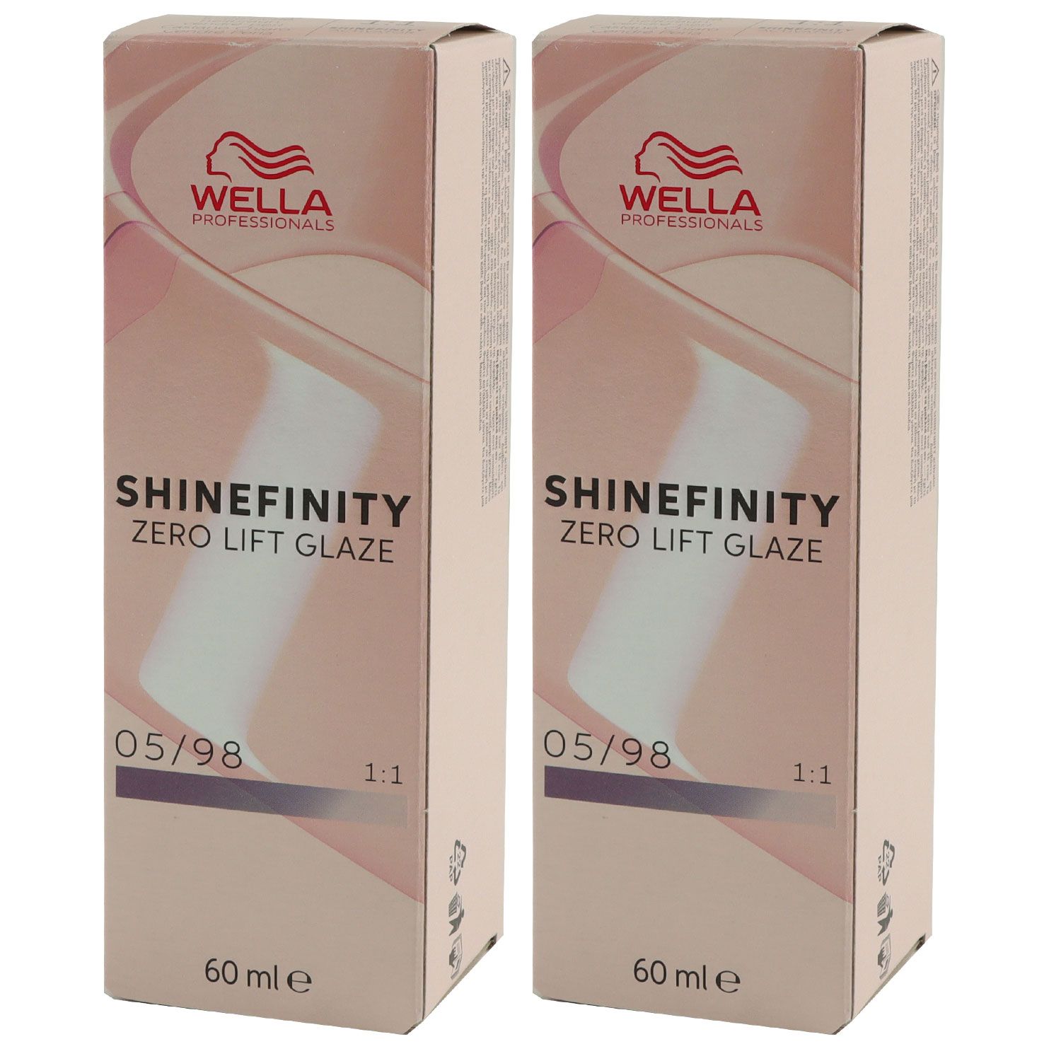 Wella Shinefinity Glaze Cool 2 x 60 ml 05/98 Steal Orchid T�nung Set