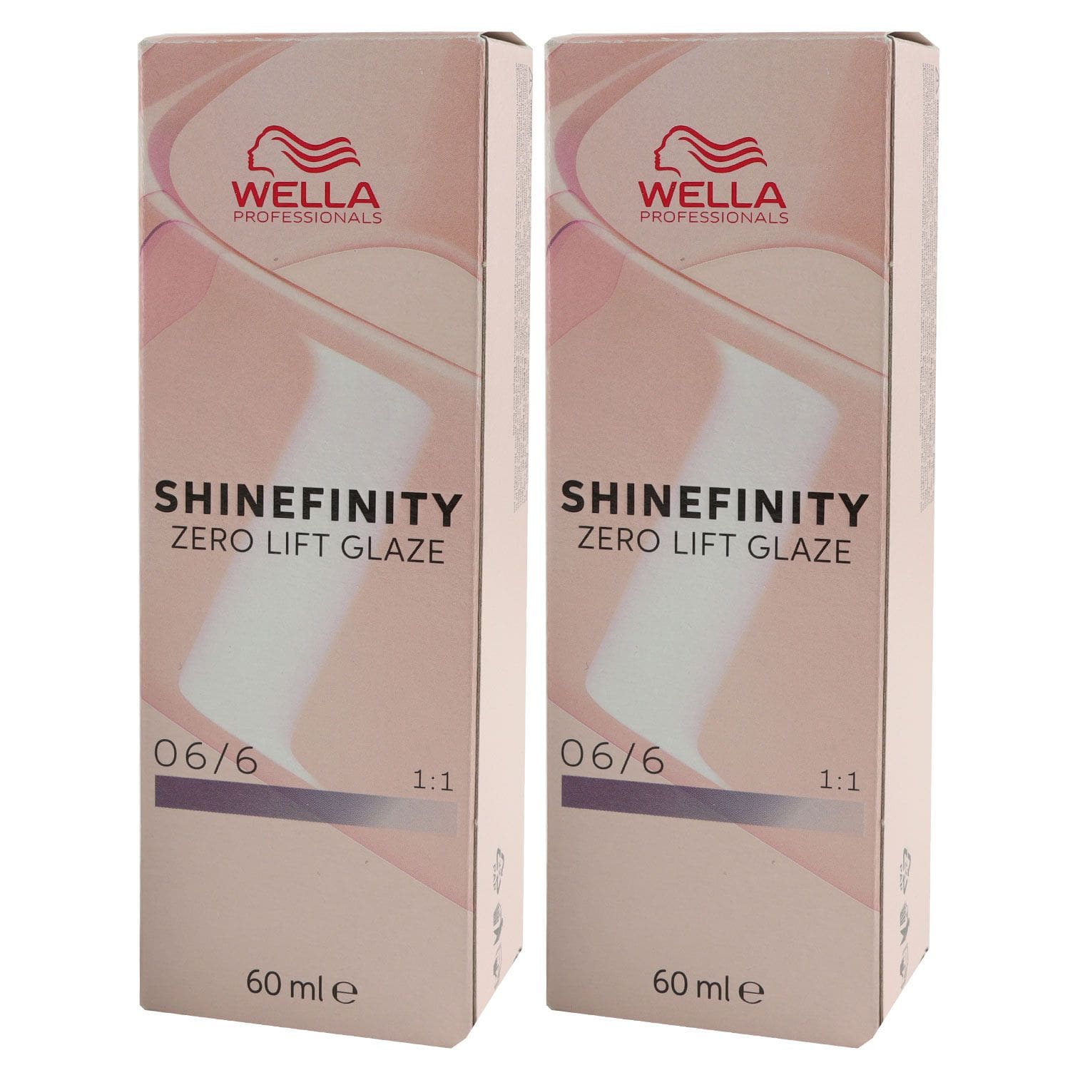 Wella Shinefinity Glaze Cool 2 x 60 ml 06/6 Cherry Wine T�nung Set