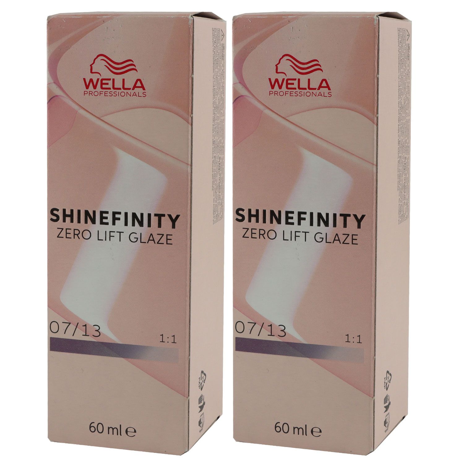 Wella Shinefinity Glaze Cool 2 x 60 ml 07/13 Toffee Cream T�nung Set