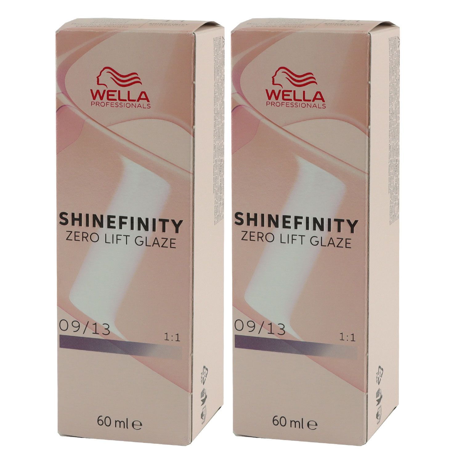 Wella Shinefinity Glaze Cool 2 x 60 ml 09/13 Toffee Milk T�nung Set
