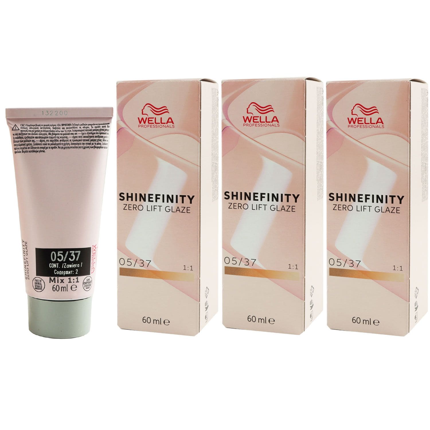 Wella Shinefinity Glaze Warm 3 x 60 ml 05/37 Caramel Espresso T�nung Set