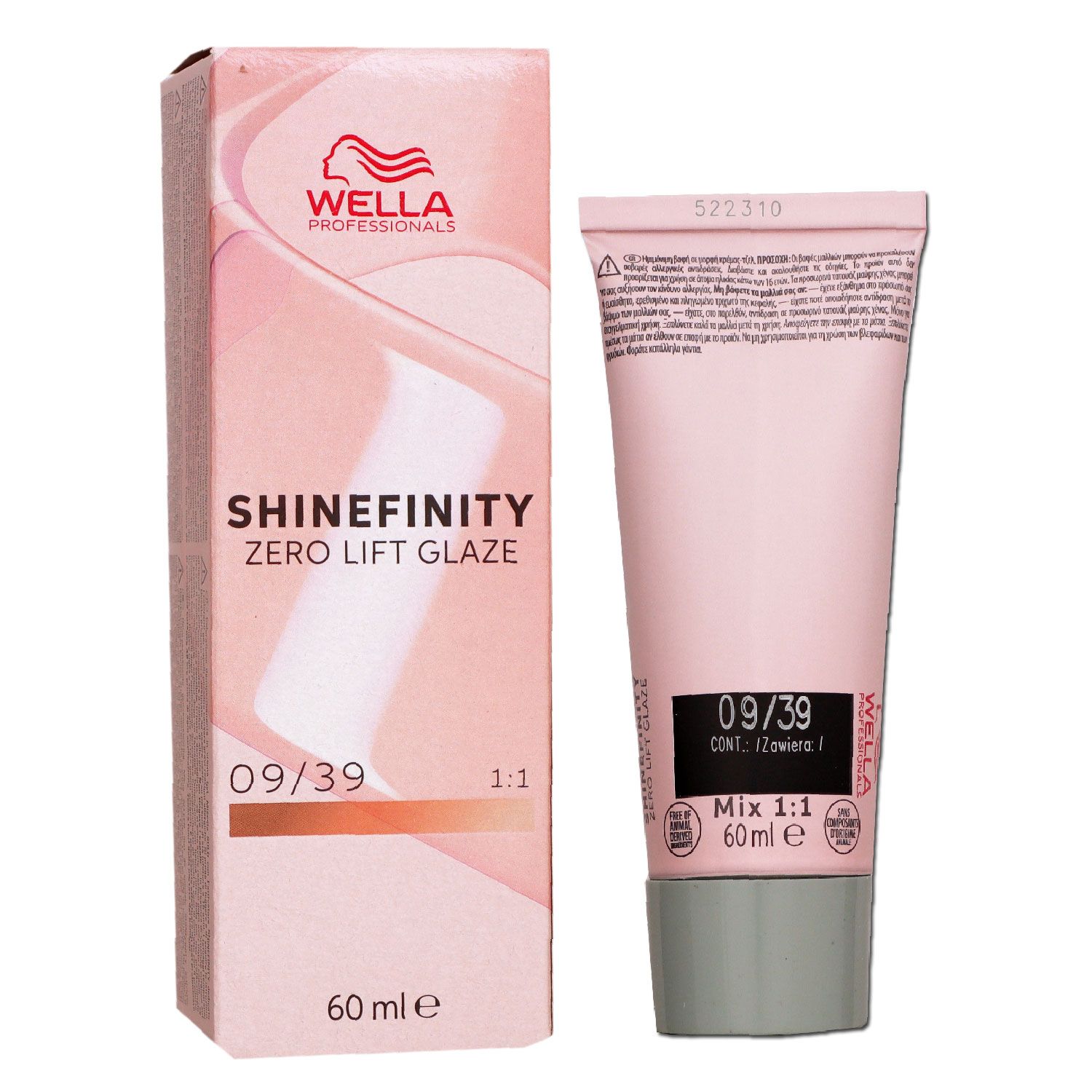 Wella Shinefinity Glaze Warm 60 ml 09/39 Iridescent Gold T�nung