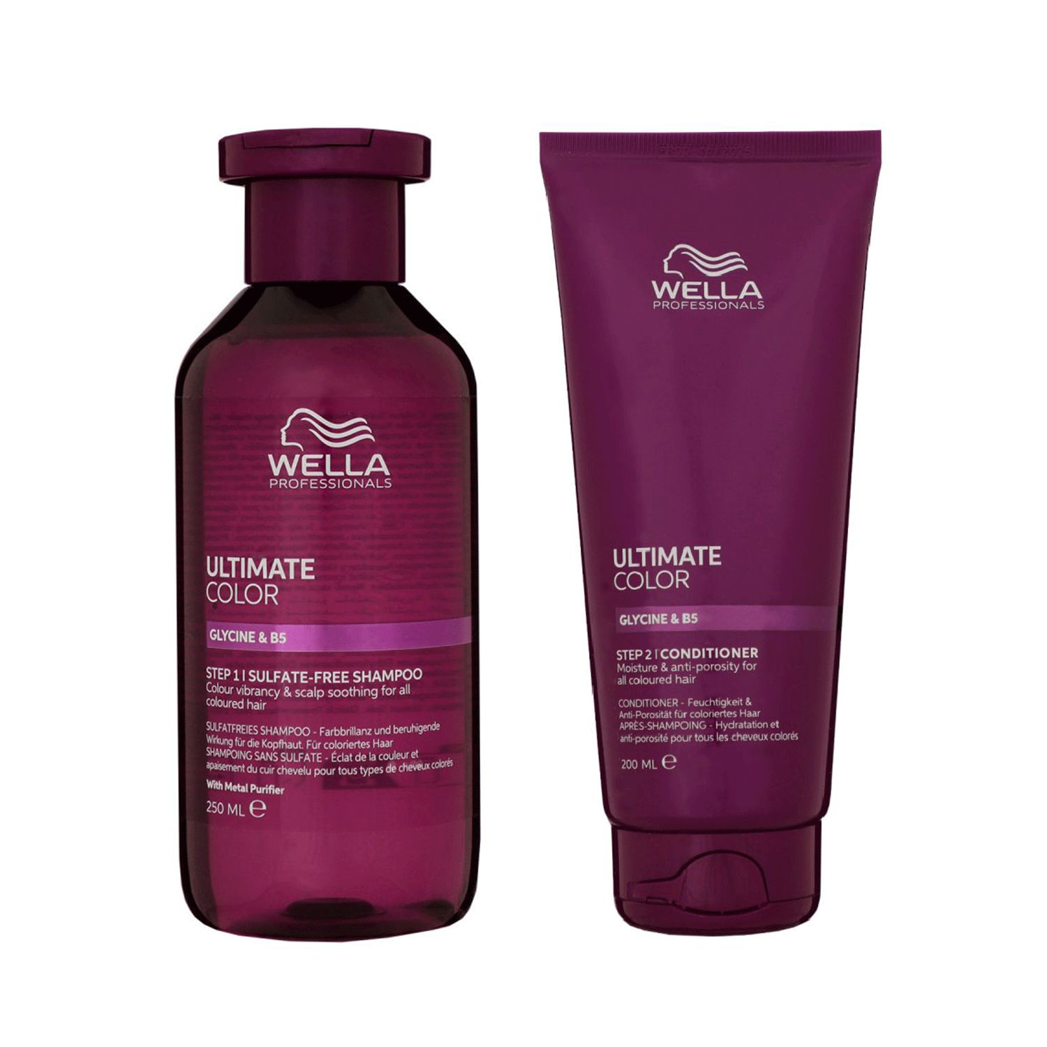 Wella Ultimate Color Shampoo 250 ml & Conditioner 200 ml f�r coloriertes Haar Set